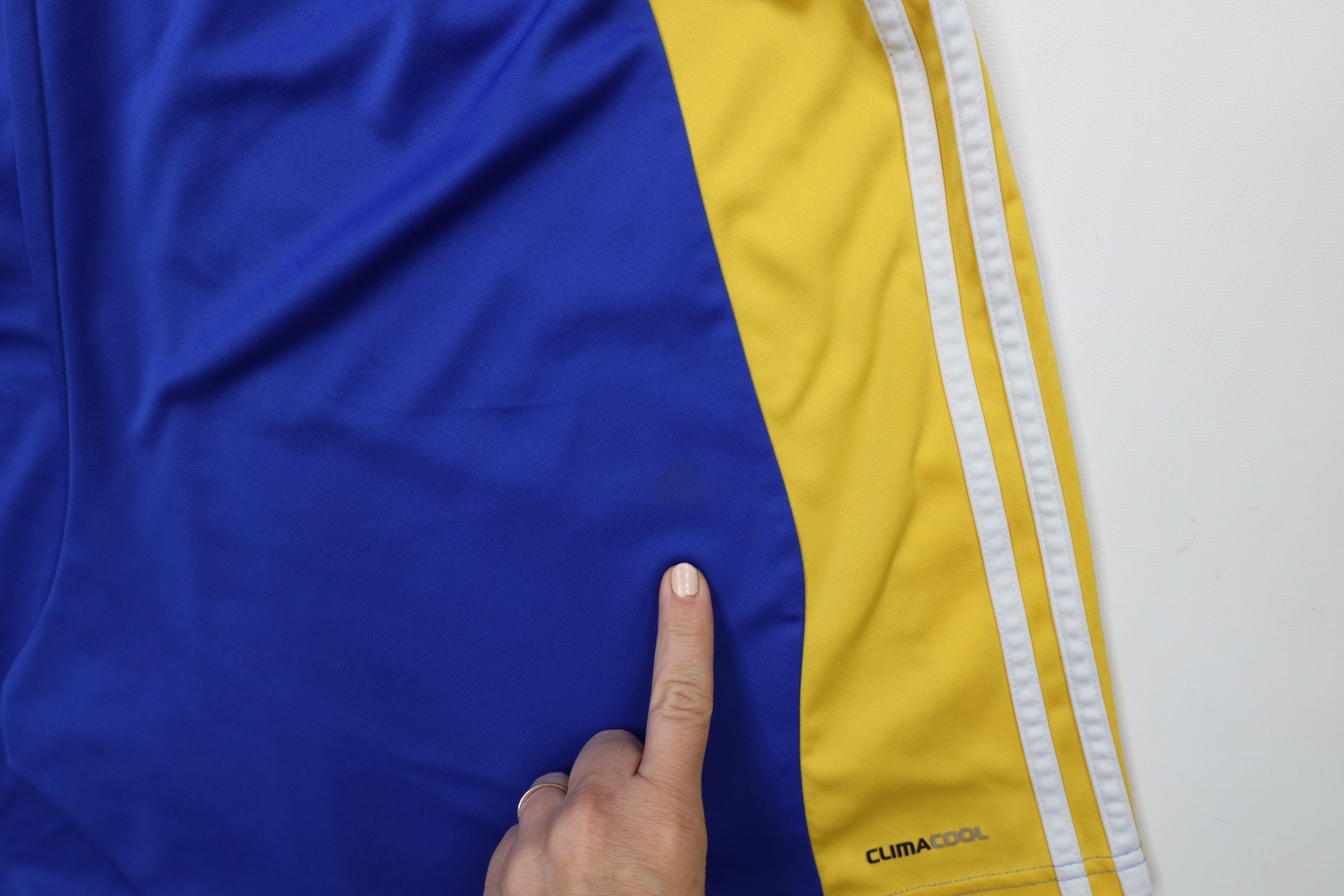 Adidas × Vintage Vintage Adidas Striped Running Jogging Soccer Shorts Blue Size US 36 / EU 52 - 14 Thumbnail