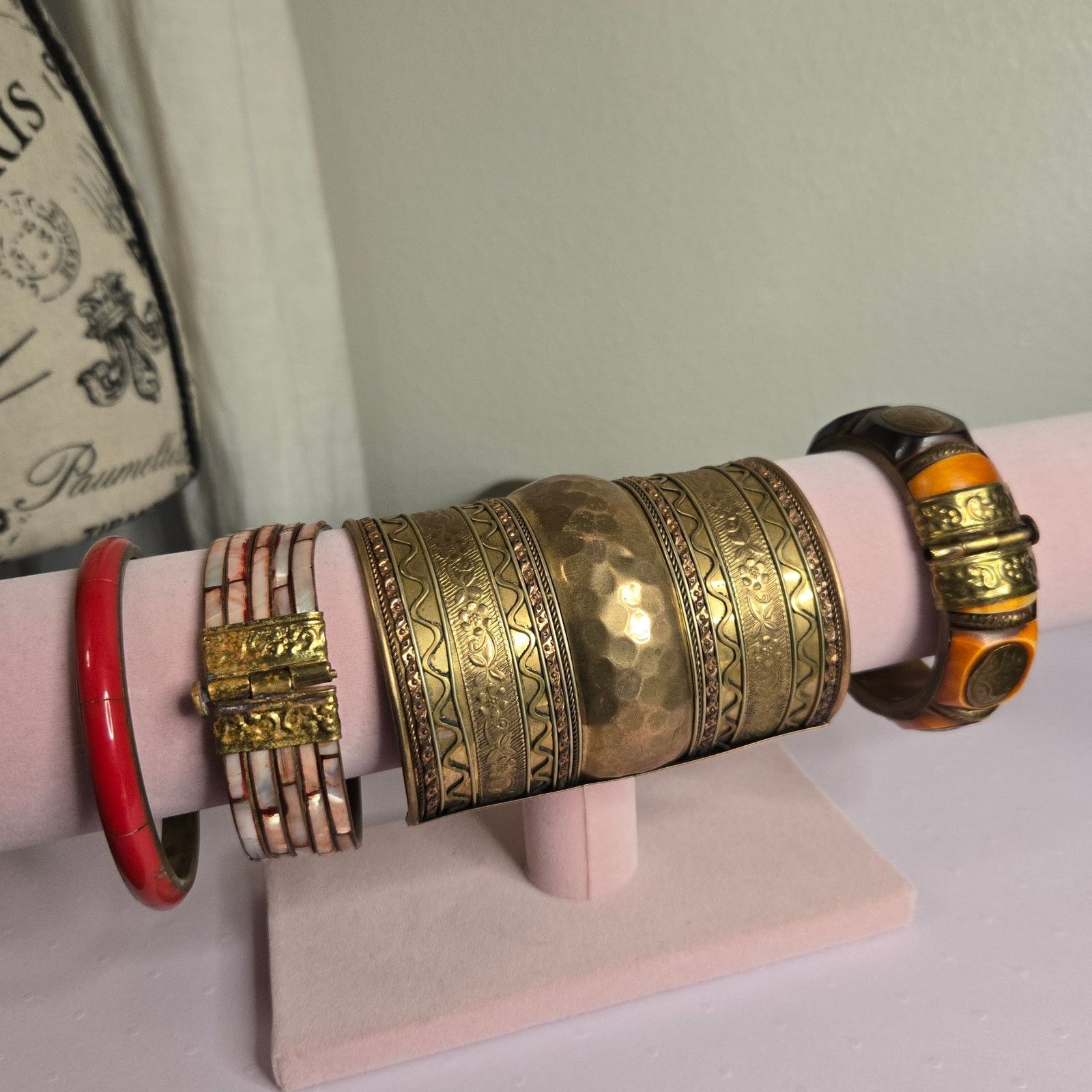 Poeme Bohemian Vintage Boho Jewelry Lot Mixed Metals Bangles Cuff Set Size ONE SIZE - 1 Thumbnail