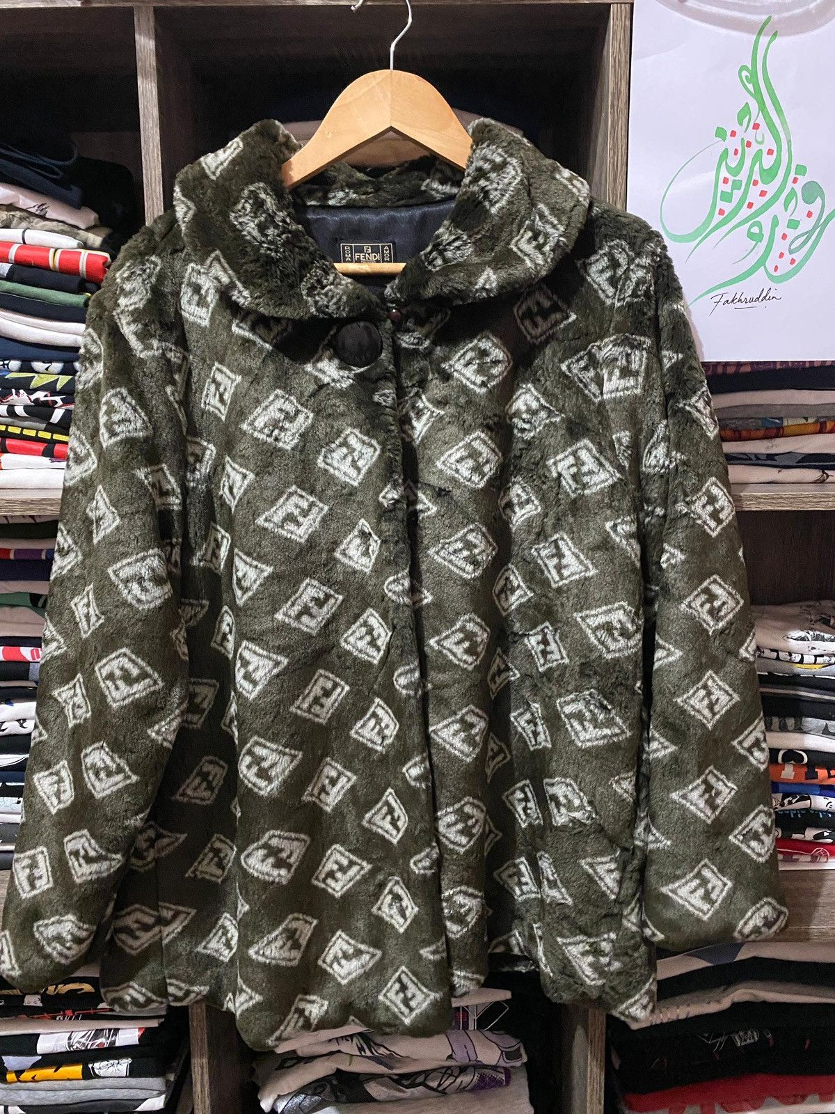 Designer × Fendi × Vintage Fendi 1990s Faux-fur Jacket Size US L / EU 52-54 / 3 - 3 Thumbnail