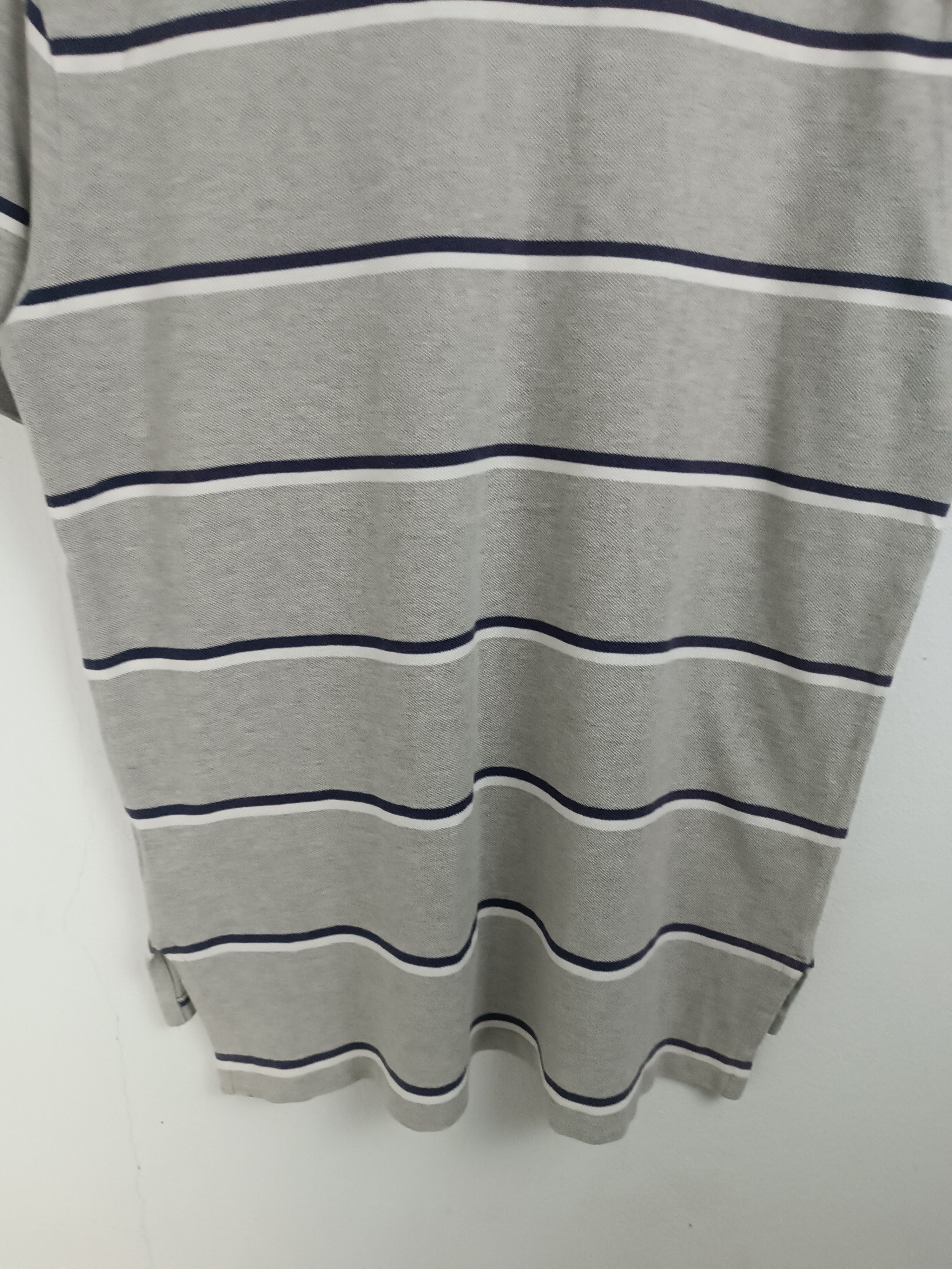 Polo Ralph Lauren VINTAGE POLO RALPH LAUREN STRIPES TEE GRAY VERY RARE Size US L / EU 52-54 / 3 - 16 Thumbnail