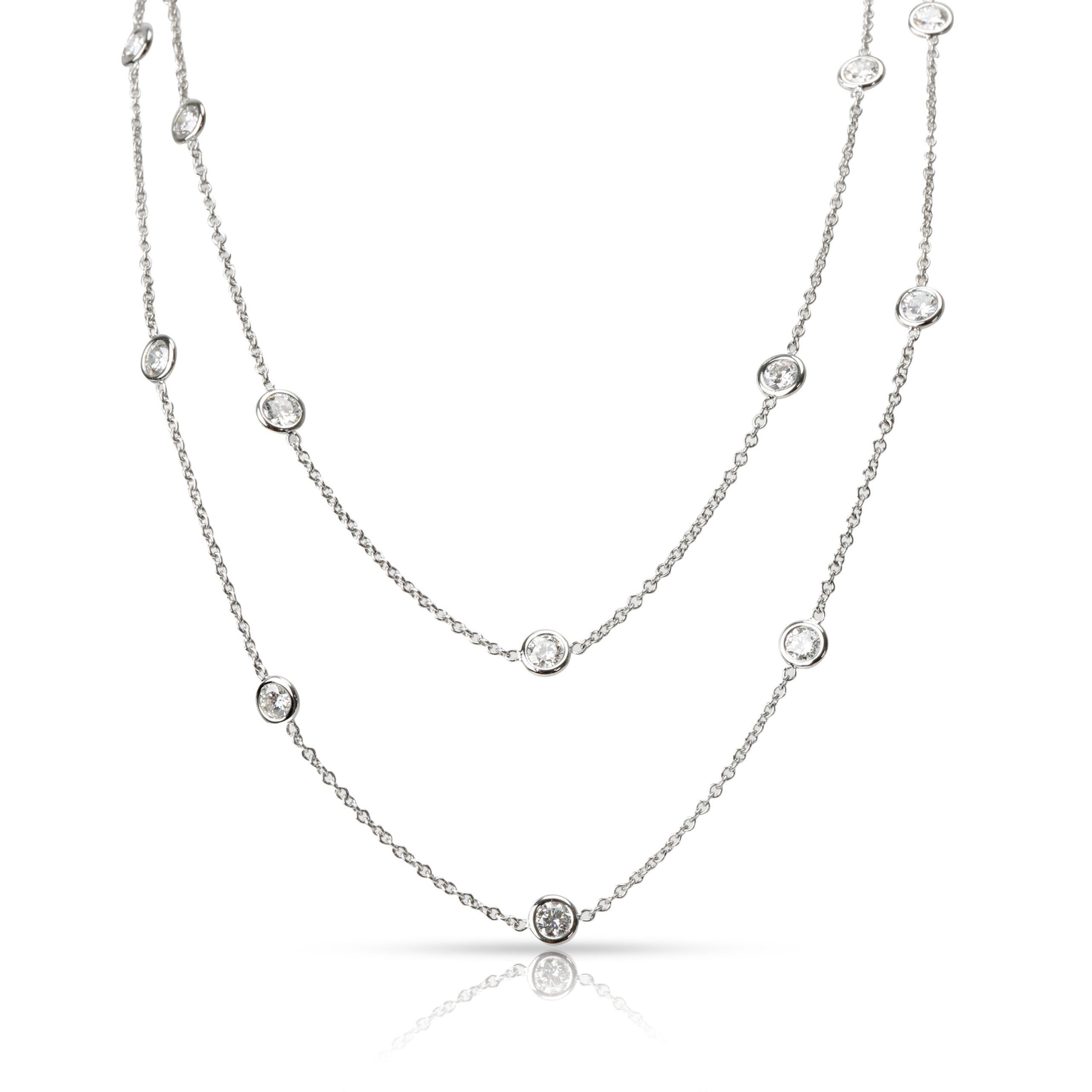21 Station Diamonds by the Yard (DBY) Necklace in Platinum 5.73 CTW