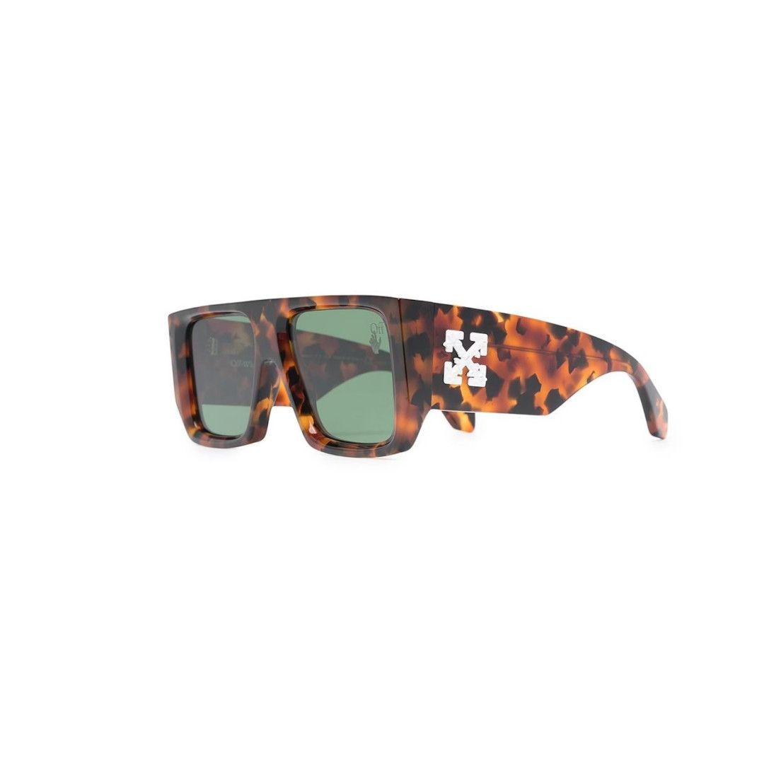 Off-White o1w1db10824 Size: OS / Tropez Sunglasses in Havana Green Size ONE SIZE - 1 Thumbnail