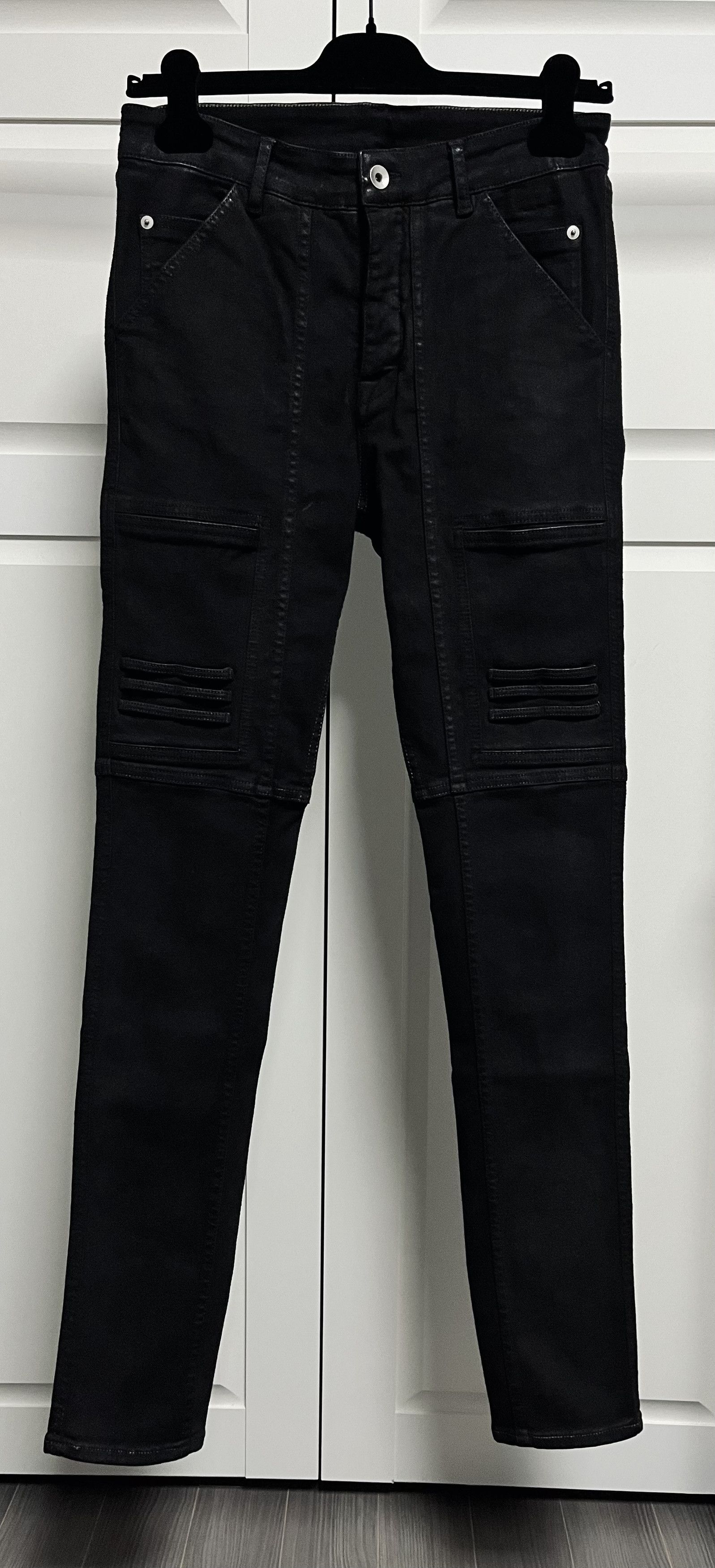 Rick Owens RICK OWENS NAGAKIN COATED DENIM PANTS Size US 28 / EU 44 - 5 Thumbnail
