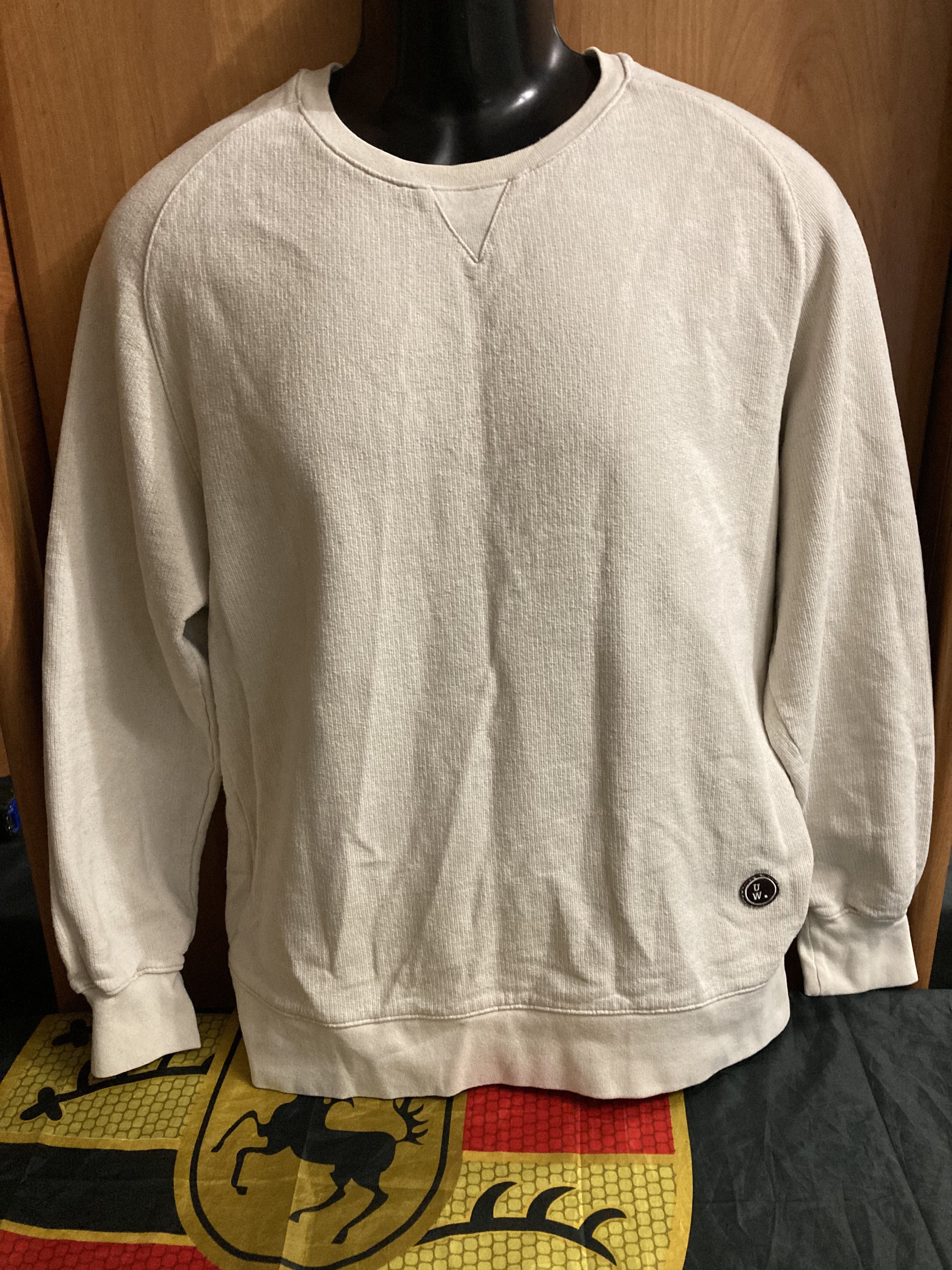 Universal Works Universal Works Crewneck Sand Sweatshirt Size US M / EU 48-50 / 2 - 1 Thumbnail