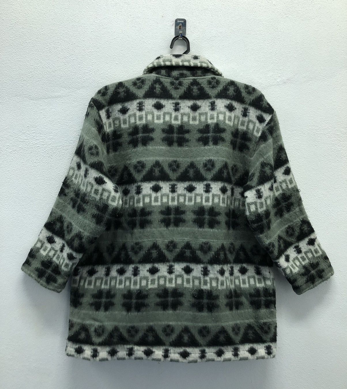 Japanese Brand Vintage Grace Valor Geometric Pattern Fleece Zip Jacket Size US L / EU 52-54 / 3 - 2 Thumbnail