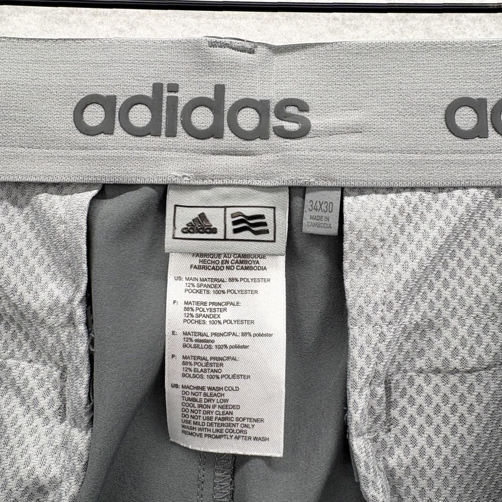 Adidas Adidas Ultimate 365 Golf Pants Mens 34x30 Gray Performance Stretch Athletic Size US 34 / EU 50 - 4 Thumbnail