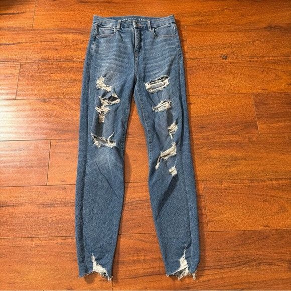 American Eagle Outfitters American Eagle Curvy Super Hi-Rise Jegging Sz 0 Size 25" / US 0 / IT 36 - 4 Thumbnail