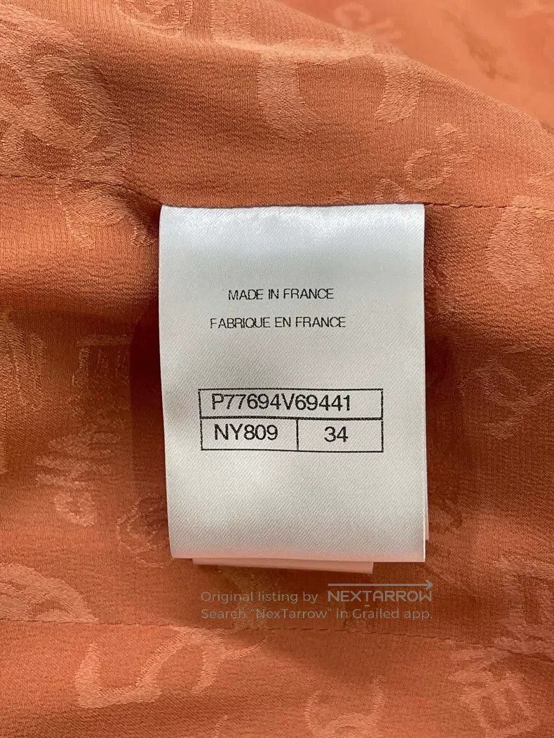 Chanel Chanel 24A Manchester orange soft double-breasted jacket Size XXS / US 00 / IT 34 - 5 Thumbnail