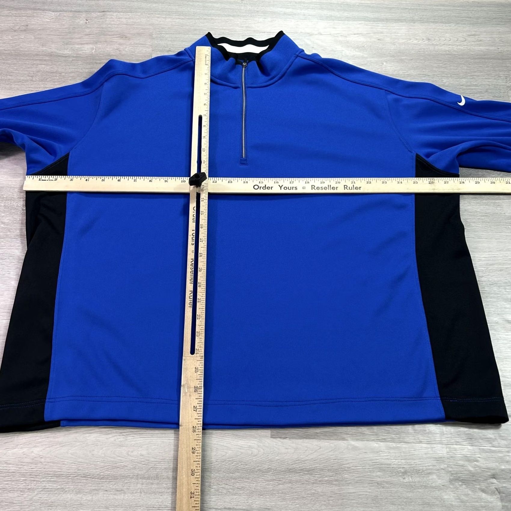 Nike Nike Dri-FIT Pullover Mens 2XL Blue Colorblock 1/4 Zip Long Sleeve Golf Top Size US XXL / EU 58 / 5 - 4 Thumbnail