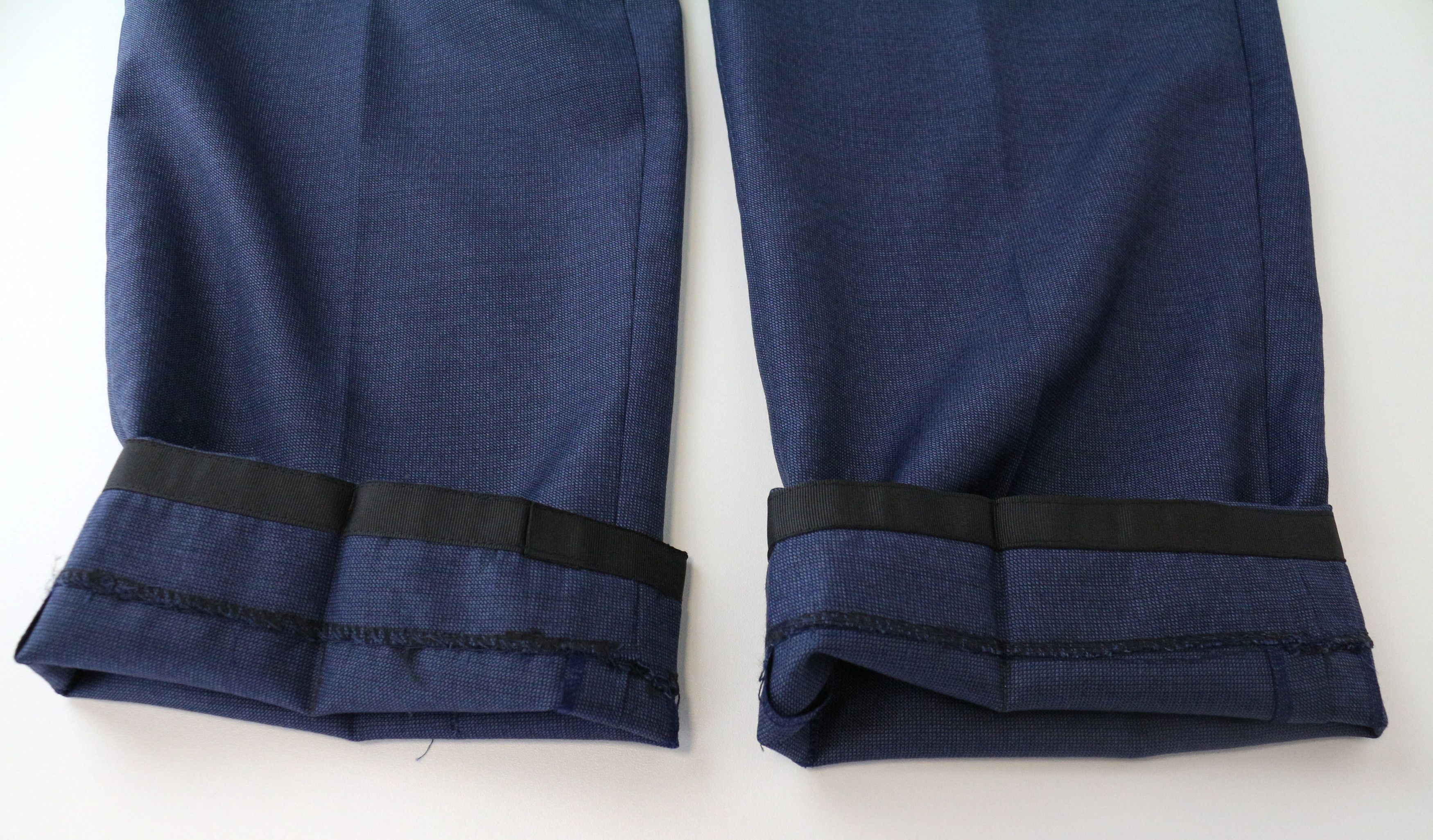 Suitsupply SIENNA UK42S Blue Wool Pleated Front Trousers 60991 Size 42S - 8 Thumbnail