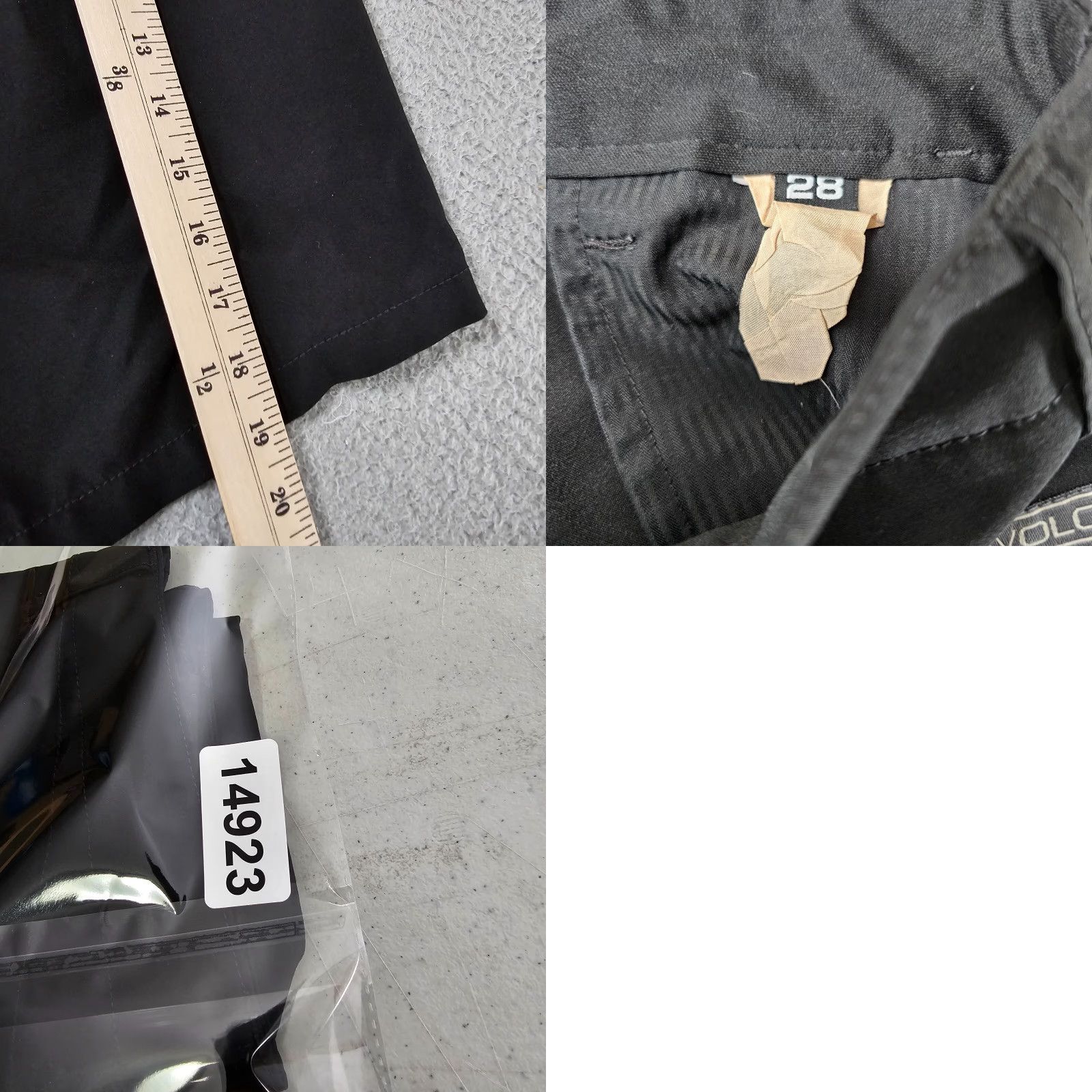 Volcom Volcom Shorts Mens 28 Black Chino Hybrid Casual Walk Skate Surf Turf Flat Front Size US 28 / EU 44 - 8 Thumbnail