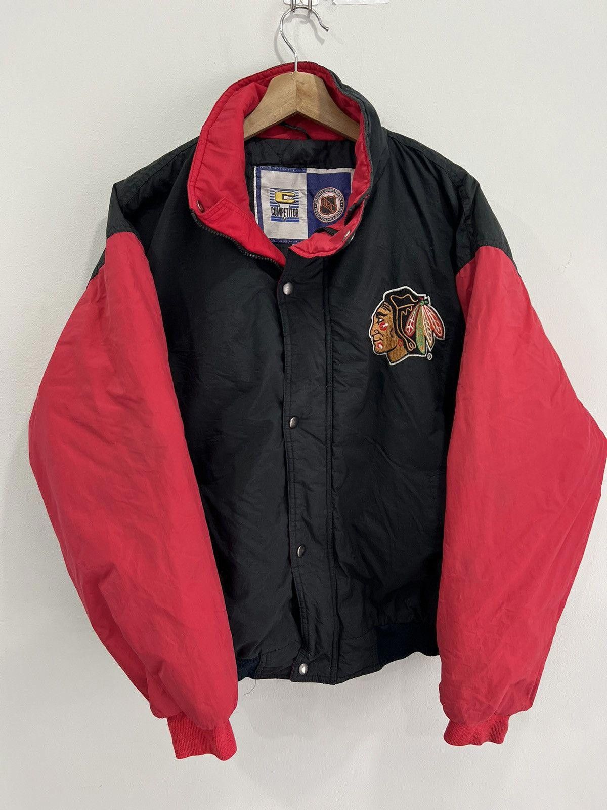Vintage Vintage 90s Chicago Blackhawks Jacket Size US L / EU 52-54 / 3 - 1 Thumbnail