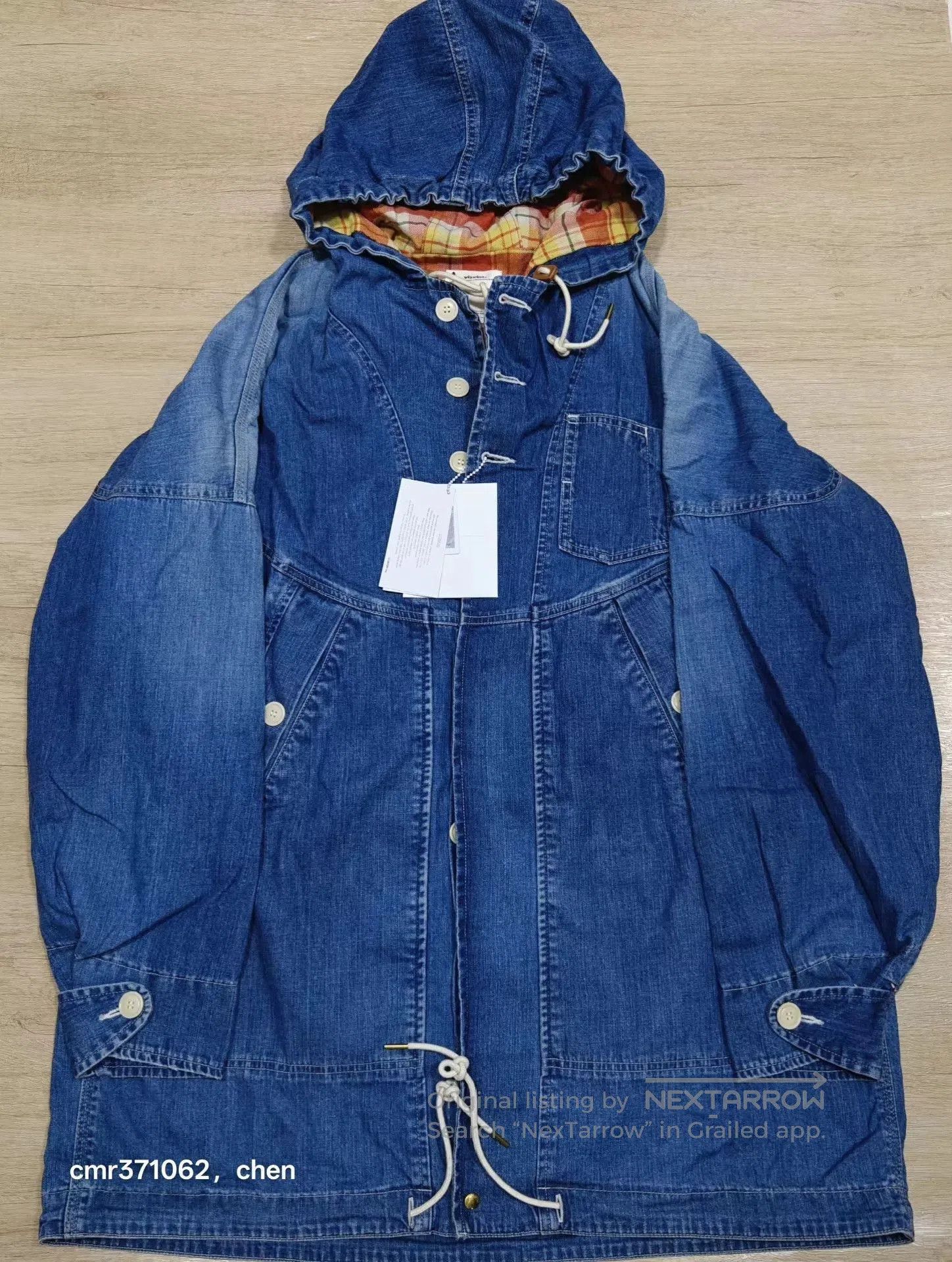 Visvim Blue Denim Hooded Jacket Size S. Size US S / EU 44-46 / 1 - 1 Thumbnail