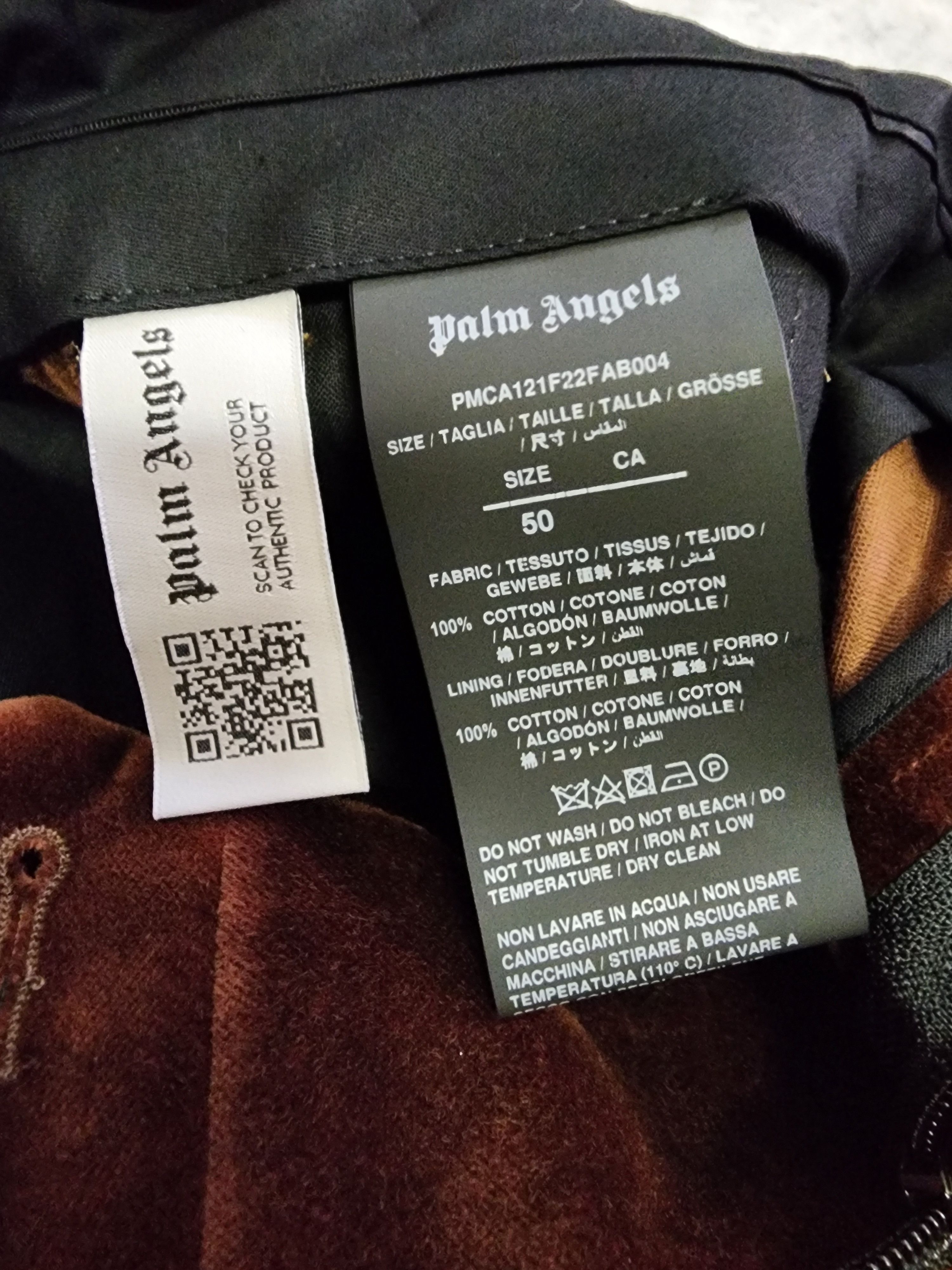 Palm Angels Velvet Tailored Pants Size US 34 / EU 50 - 7 Thumbnail