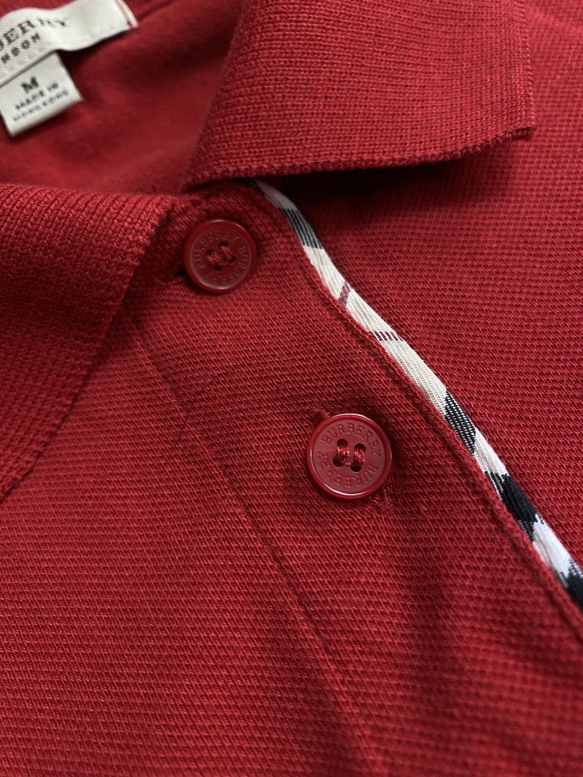 Burberry × Designer 🚨Burberry Polos Tee Embroidery Logo Nova Check Inner Size M / US 6-8 / IT 42-44 - 5 Thumbnail