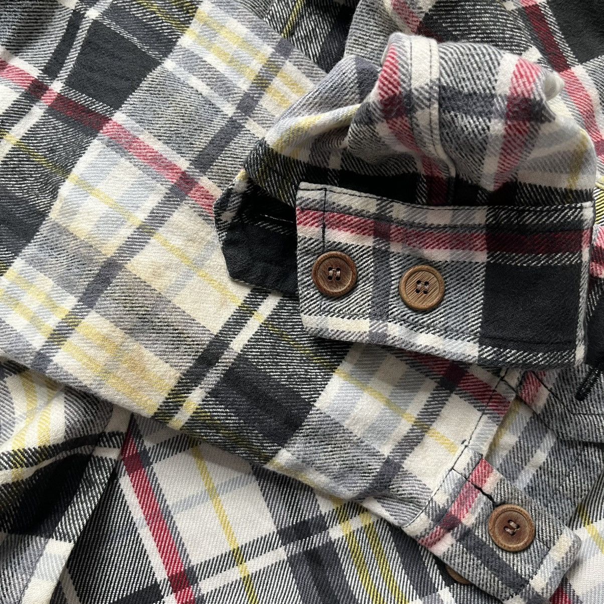 45rpm × Japanese Brand × Vintage Rare! 45rpm studio Flannel outer button up shirt Size US XL / EU 56 / 4 - 6 Thumbnail