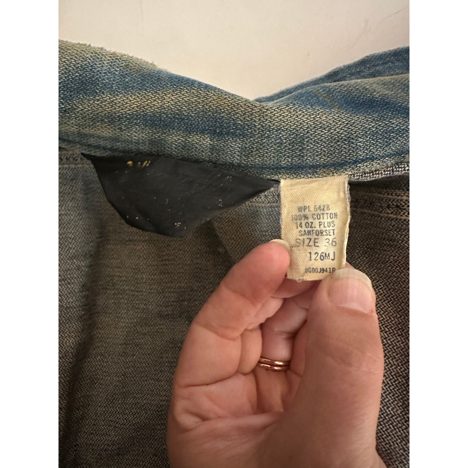 Wrangler RARE Vintage Wrangler 60s 70s Distressed Denim Jacket sz 36 Size US S / EU 44-46 / 1 - 13 Thumbnail