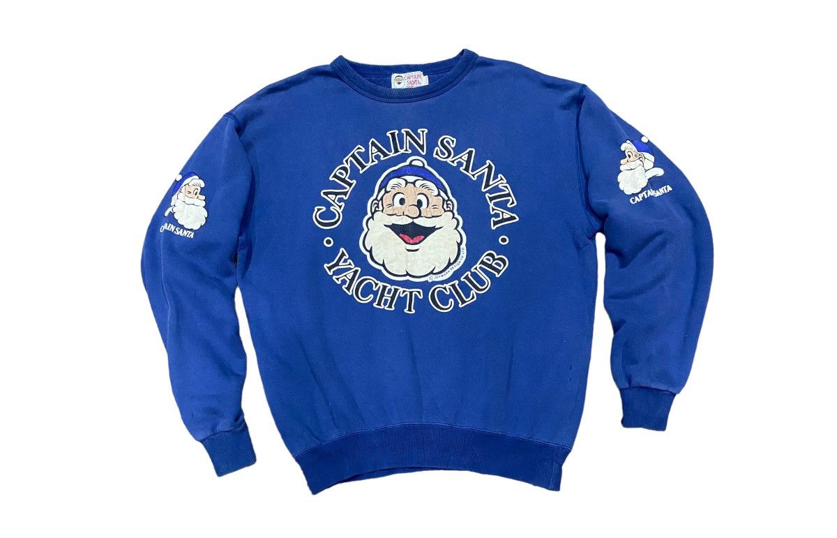 Captain Santors Vtg Captain Santa Sweatshirt (M) Size US M / EU 48-50 / 2 - 1 Thumbnail