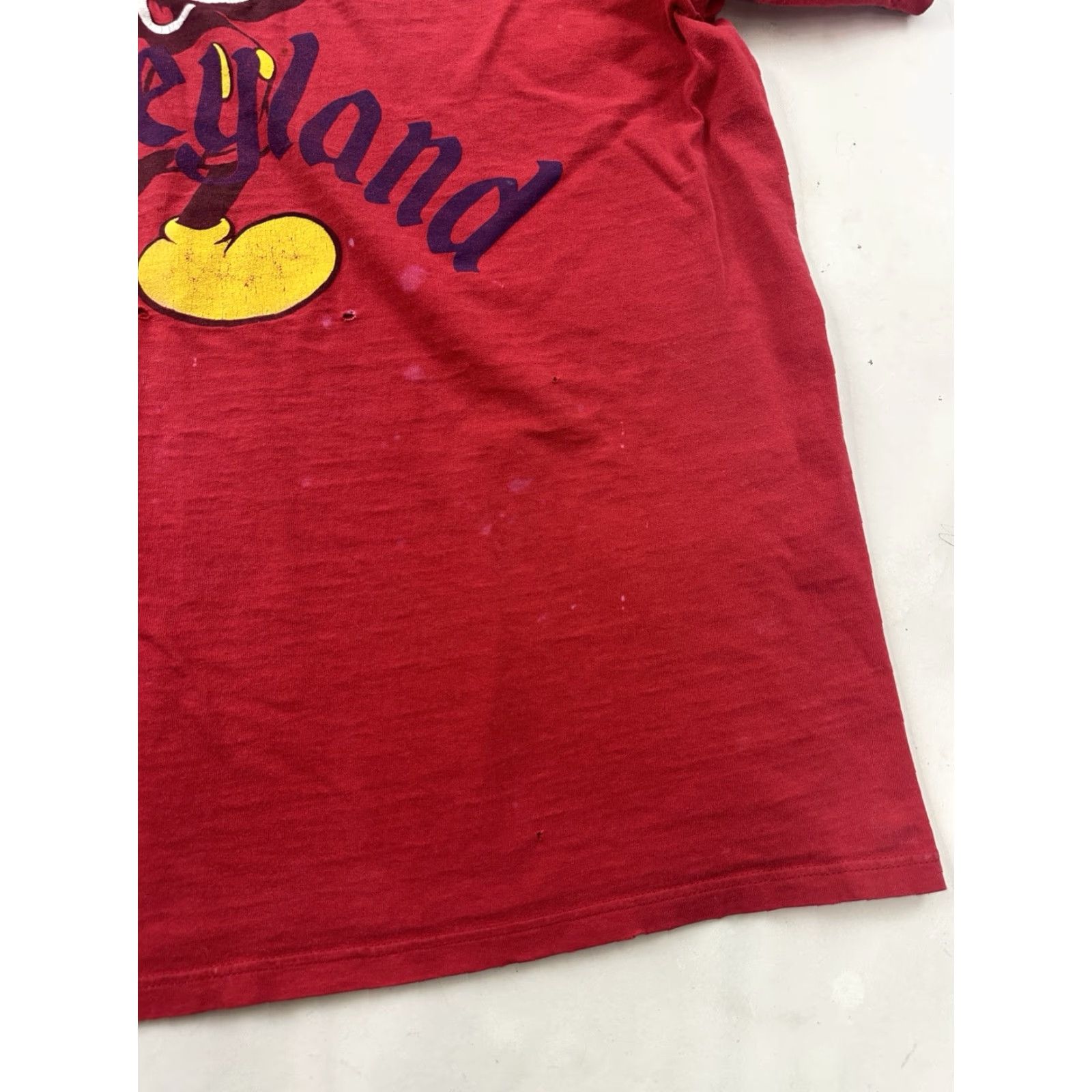 Disney Disney Mickey Mouse Shirt Unisex Adults 2XL Red Crew Neck Short Sleeve T-Shirt Made in USA Size US XXL / EU 58 / 5 - 2 Thumbnail