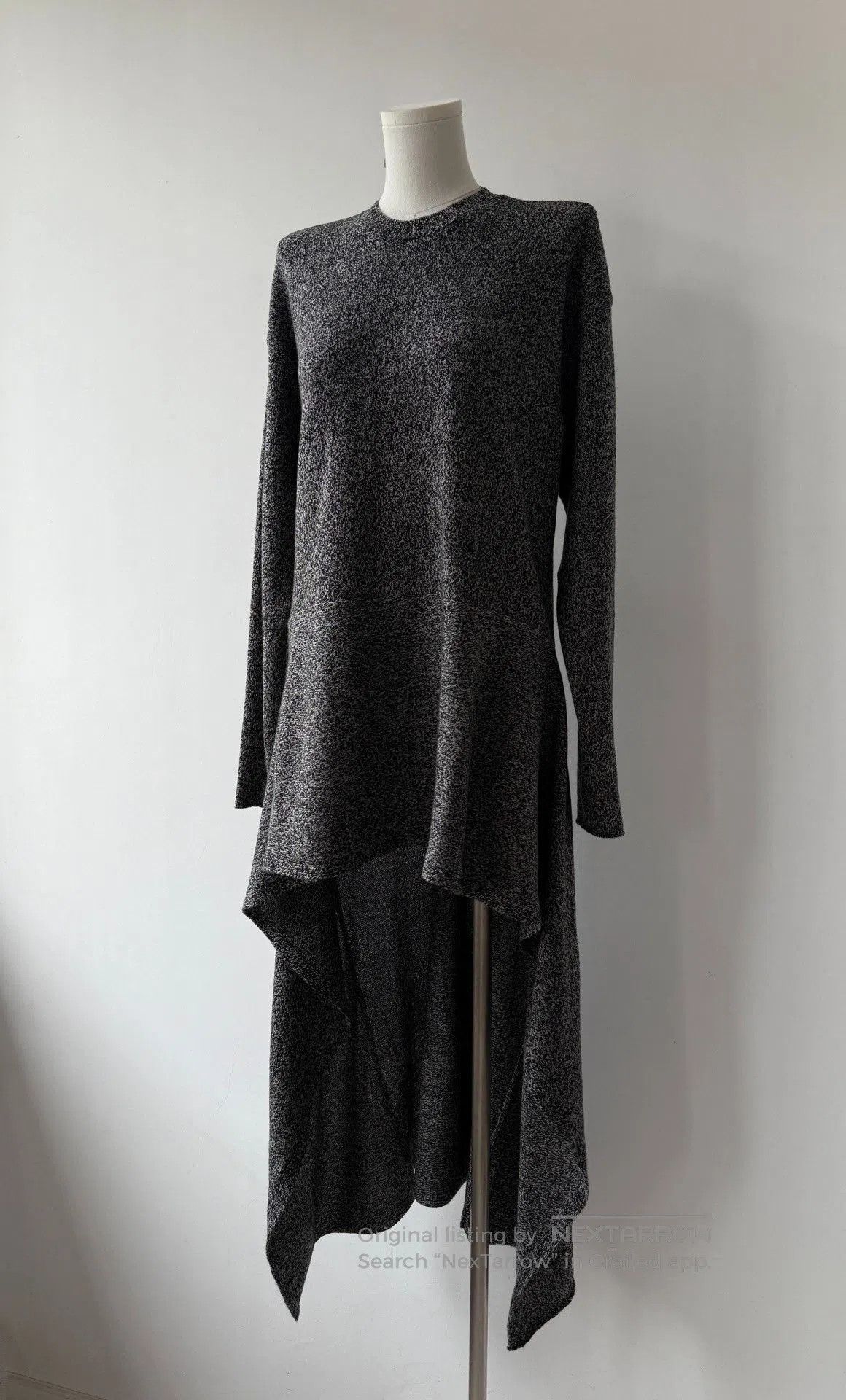 Y's Yohji Yamamoto Y's Long Fishtail Wool Sweater. Size M / US 6-8 / IT 42-44 - 4 Thumbnail