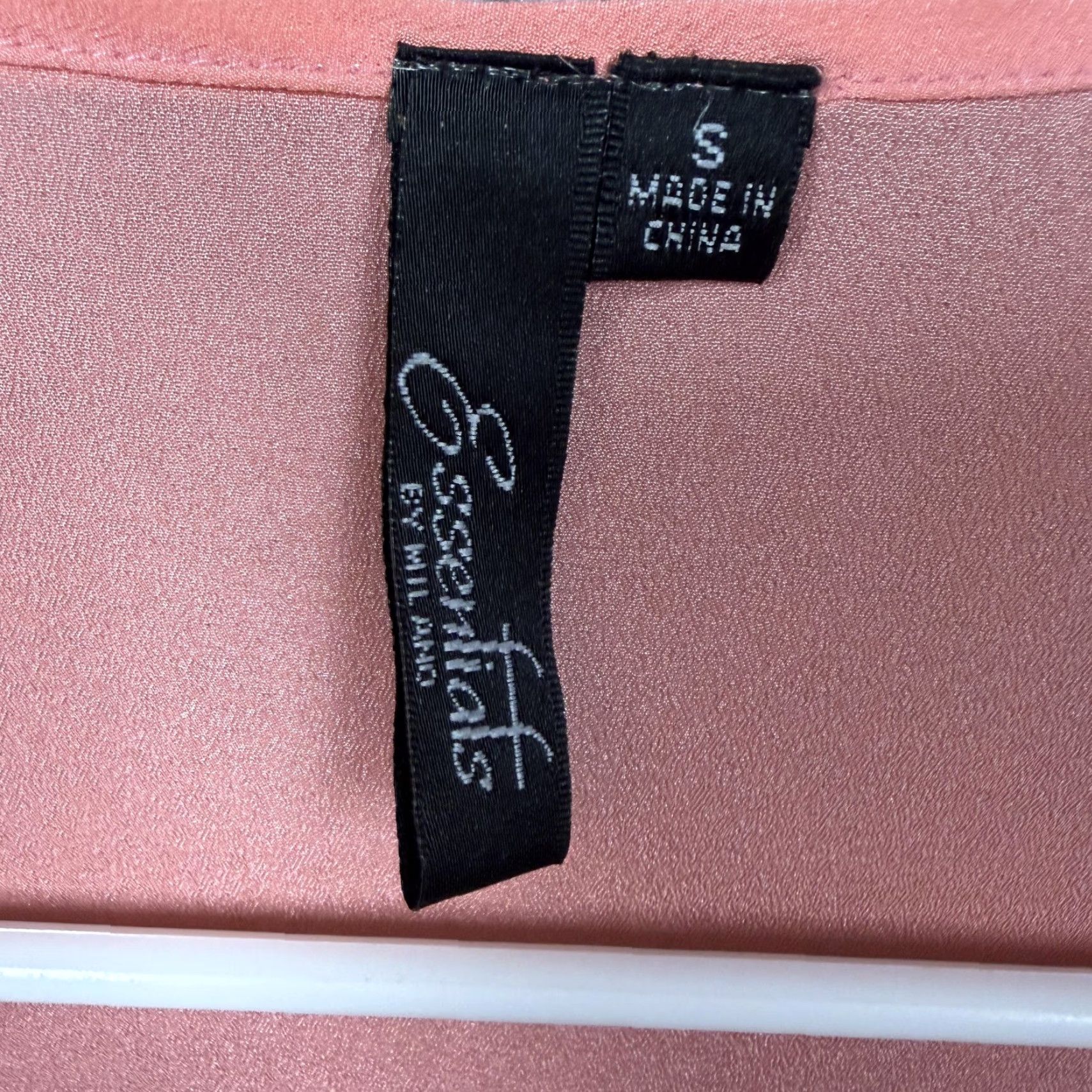 Essentials Essentials by Milano Tank Top Womens S Peach Tiered Ruffle Chiffon Sleeveless Scoop Neck Casual Bohemian Size S / US 4 / IT 40 - 4 Thumbnail