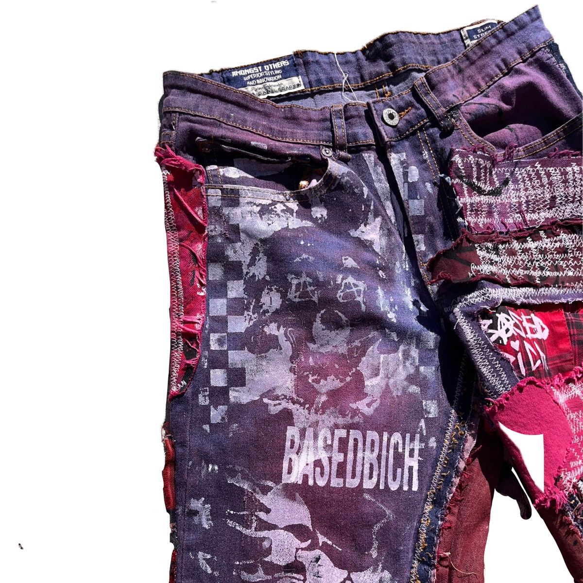 Other Basedbich mens patchwork denim jeans Size US 30 / EU 46 - 5 Thumbnail