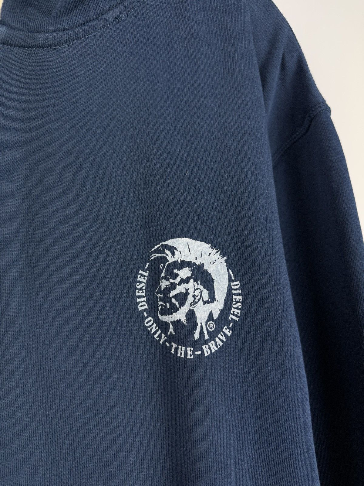 Diesel × Vintage Vintage Diesel Logo Zip Hoodie Size US XL / EU 56 / 4 - 4 Thumbnail