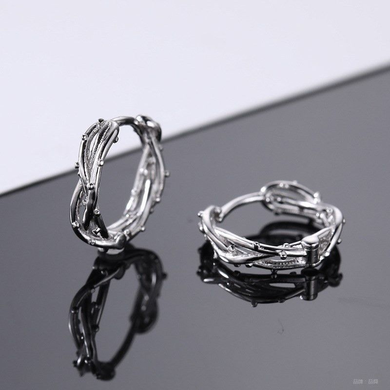 Jewelry × Sterling Silver Vibe Earrings One Pairs Chrome Jewelry Size ONE SIZE - 2 Thumbnail