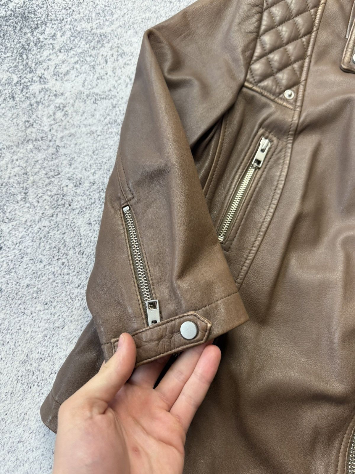 Allsaints Vintage Allsaints Limited Edition Leather Biker Jacket Japan Size M / US 6-8 / IT 42-44 - 7 Thumbnail