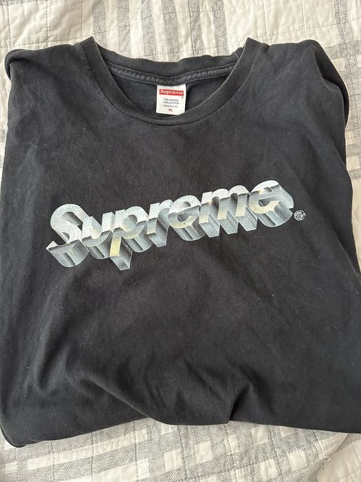 Supreme Supreme Chrome Logo Tee | Grailed