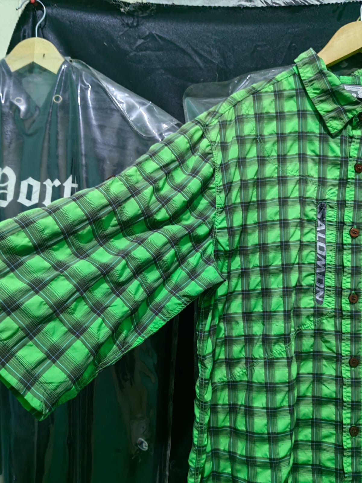 Salomon × Vintage Salomon vintage outdoor 3/4 shirts Size US M / EU 48-50 / 2 - 3 Thumbnail