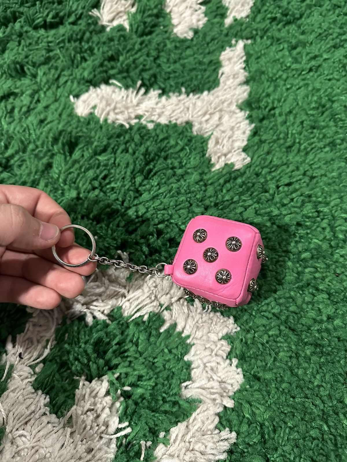 Chrome Hearts Chrome Hearts Pink Dice Paper Keychain Size ONE SIZE - 6 Thumbnail