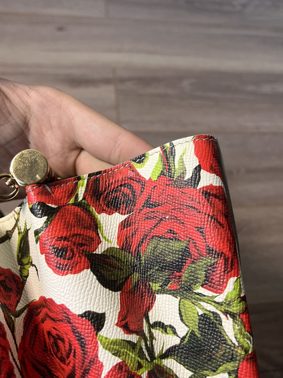 Dolce & Gabbana Dolce & Gabbana Sicily Bag (Rose Print) Size ONE SIZE - 22 Thumbnail