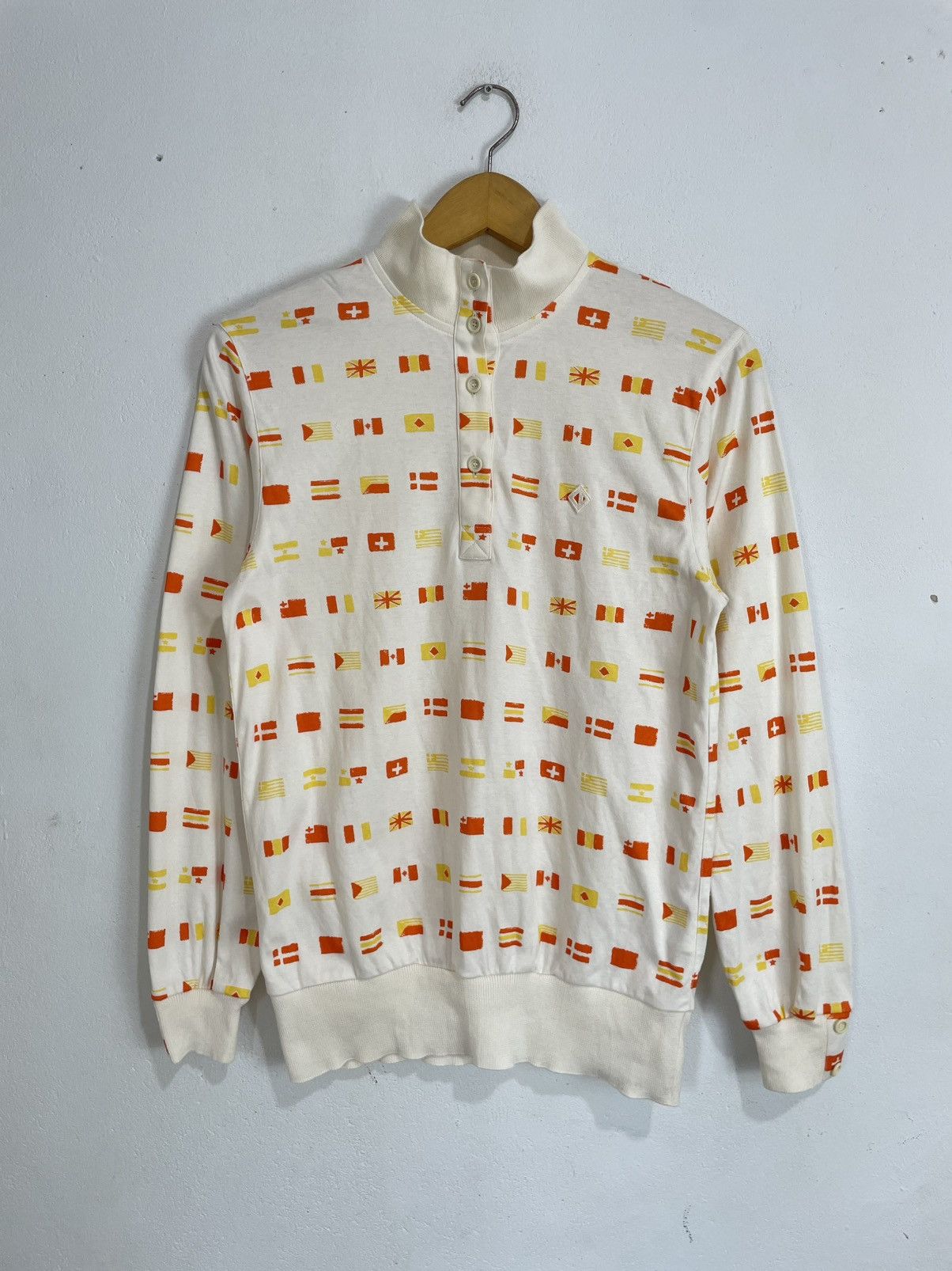 Christian Dior Monsieur Vintage Christian Dior sports Long sleeve flag printed Size M / US 6-8 / IT 42-44 - 1 Thumbnail