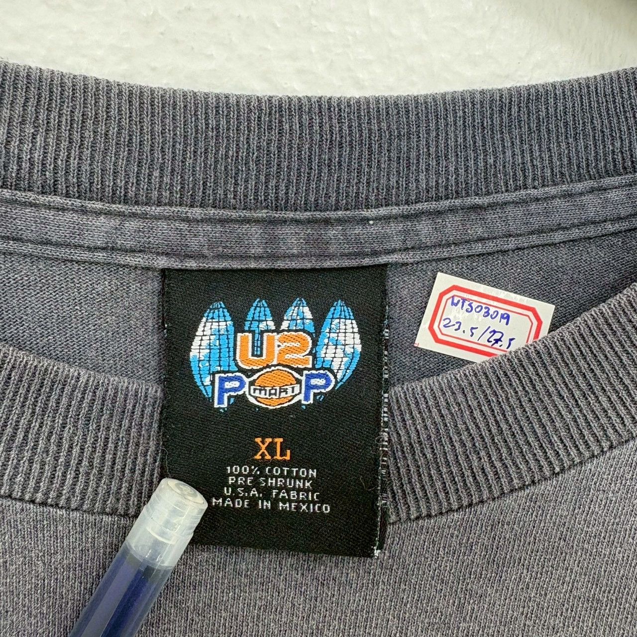 Vintage Vintage 1997 U2 Popmart World Tour Concert size XL wts03 Size US XL / EU 56 / 4 - 10 Thumbnail
