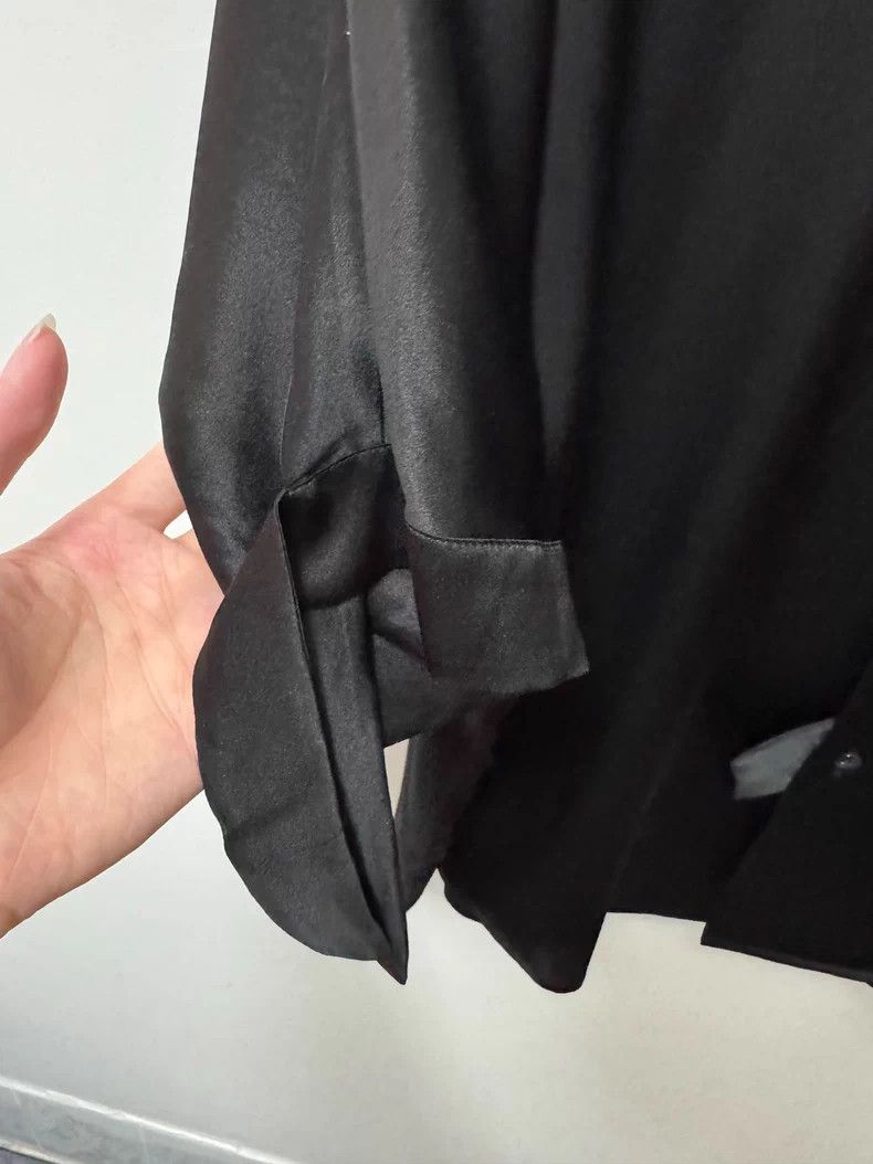 Saint Laurent Paris Saint Laurent Paris 23ss Ribbon Henry Collar Mulberry Silk Size US XXS / EU 40 - 3 Thumbnail