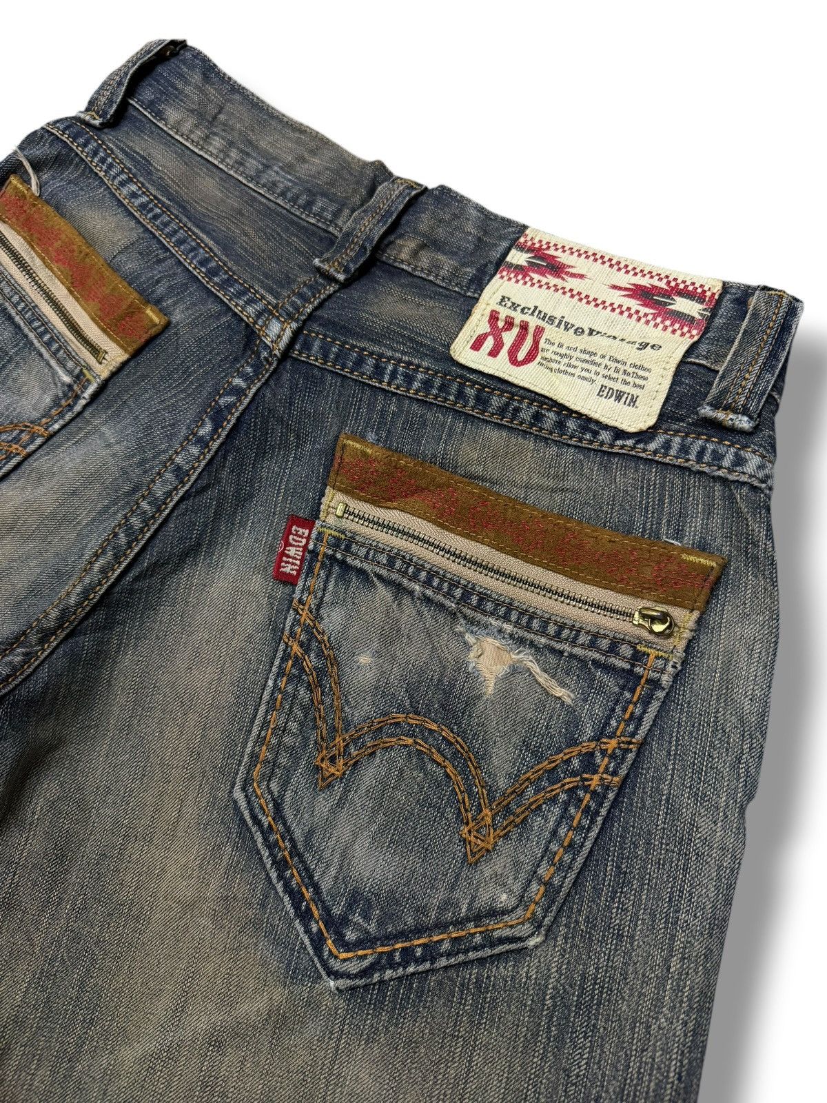 Edwin Vintage Edwin 434 XVS Japanese Denim Jeans | Relaxed Fit W32 Size US 32 / EU 48 - 8 Thumbnail