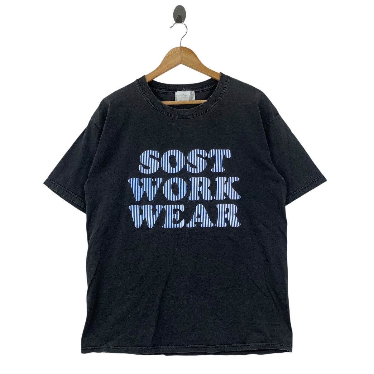 Vintage Vintage SOST WORKWEAR Japanese Brand Short Sleeve Tshirt Size US L / EU 52-54 / 3 - 1 Thumbnail