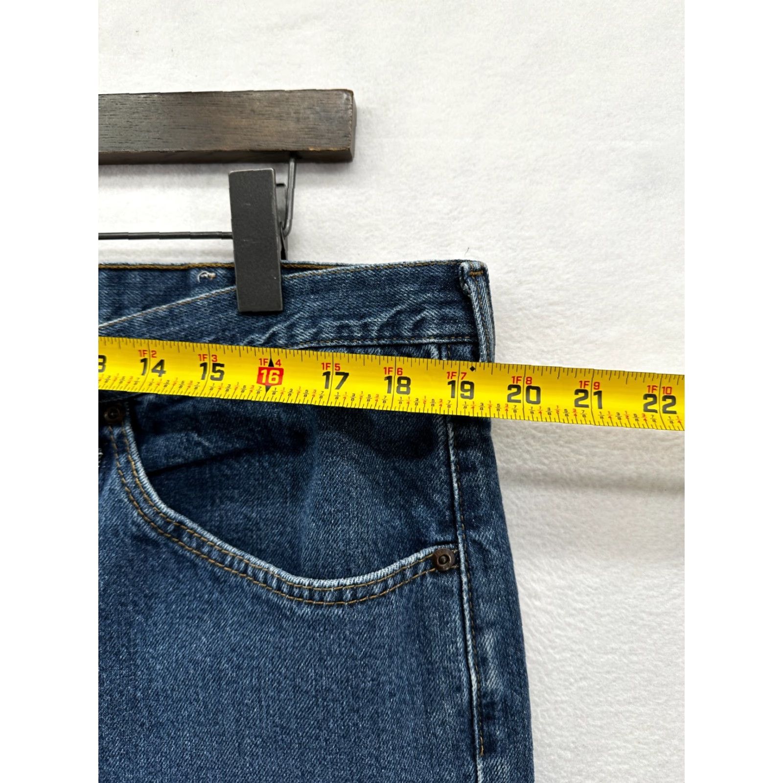 Lee Lee Jeans Mens 40x32 Straight Denim Classic Fit 5-Pocket Blue Vintage Retro USA 80s 90s Biker Punk Grunge Size US 40 / EU 56 - 6 Thumbnail