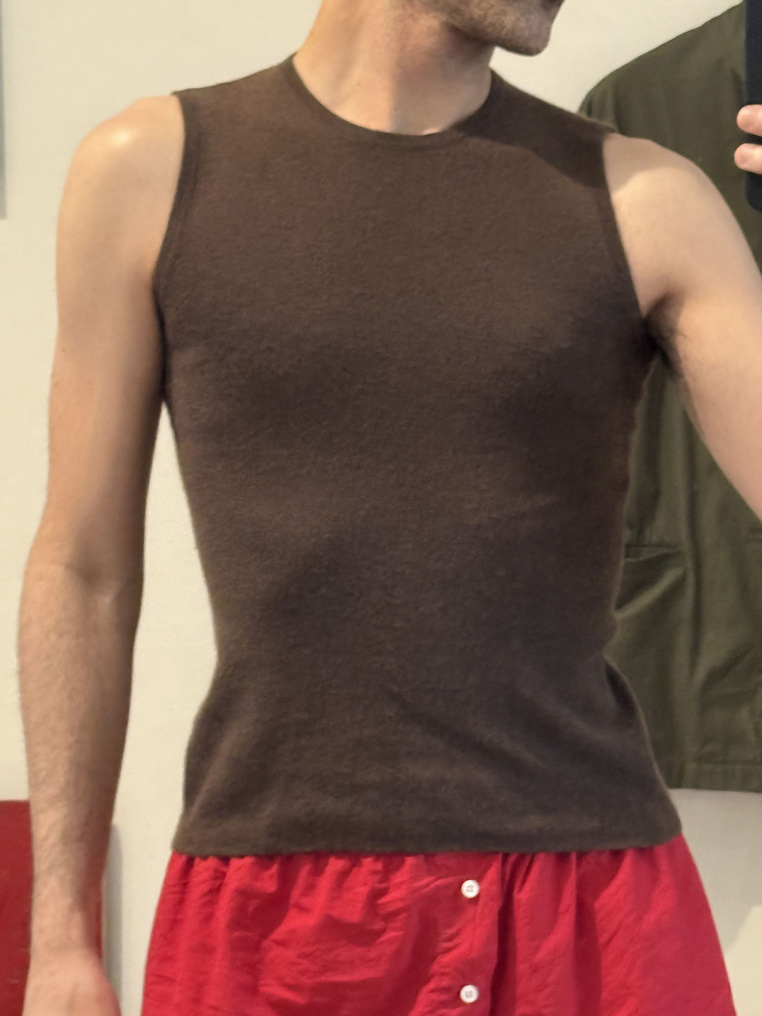 Prada Prada Brown Cashmere Tank top Size US S / EU 44-46 / 1 - 4 Thumbnail