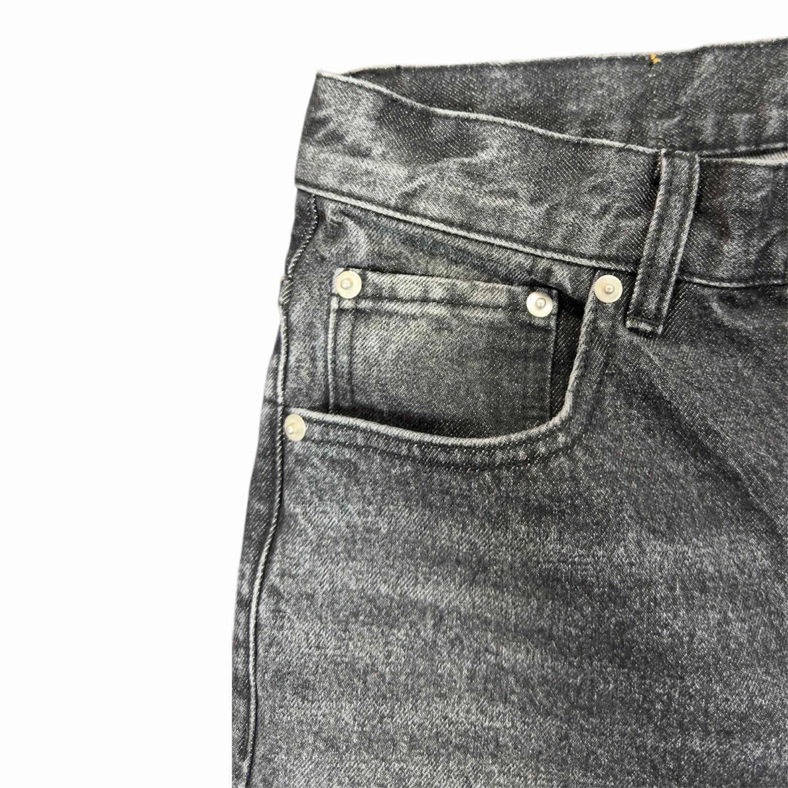 Fugazi Fugazi Paint Splatter Jeans Black Distressed Denim 32 x 30.5 Size US 32 / EU 48 - 3 Thumbnail