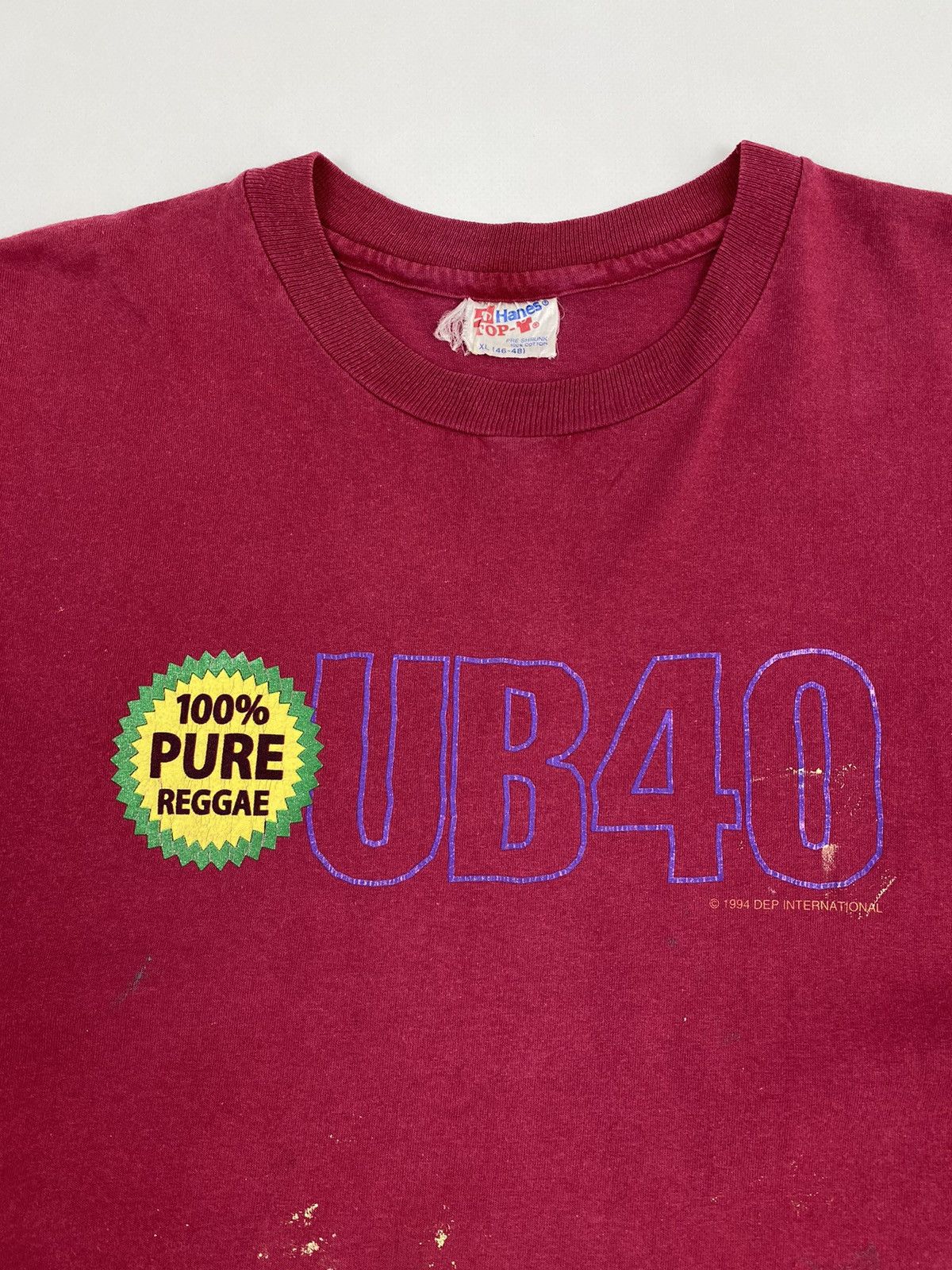 Band Tees 1994 Vintage Thrashed UB40 Reggae Summer Tour Graphic Tee Size US XL / EU 56 / 4 - 3 Thumbnail