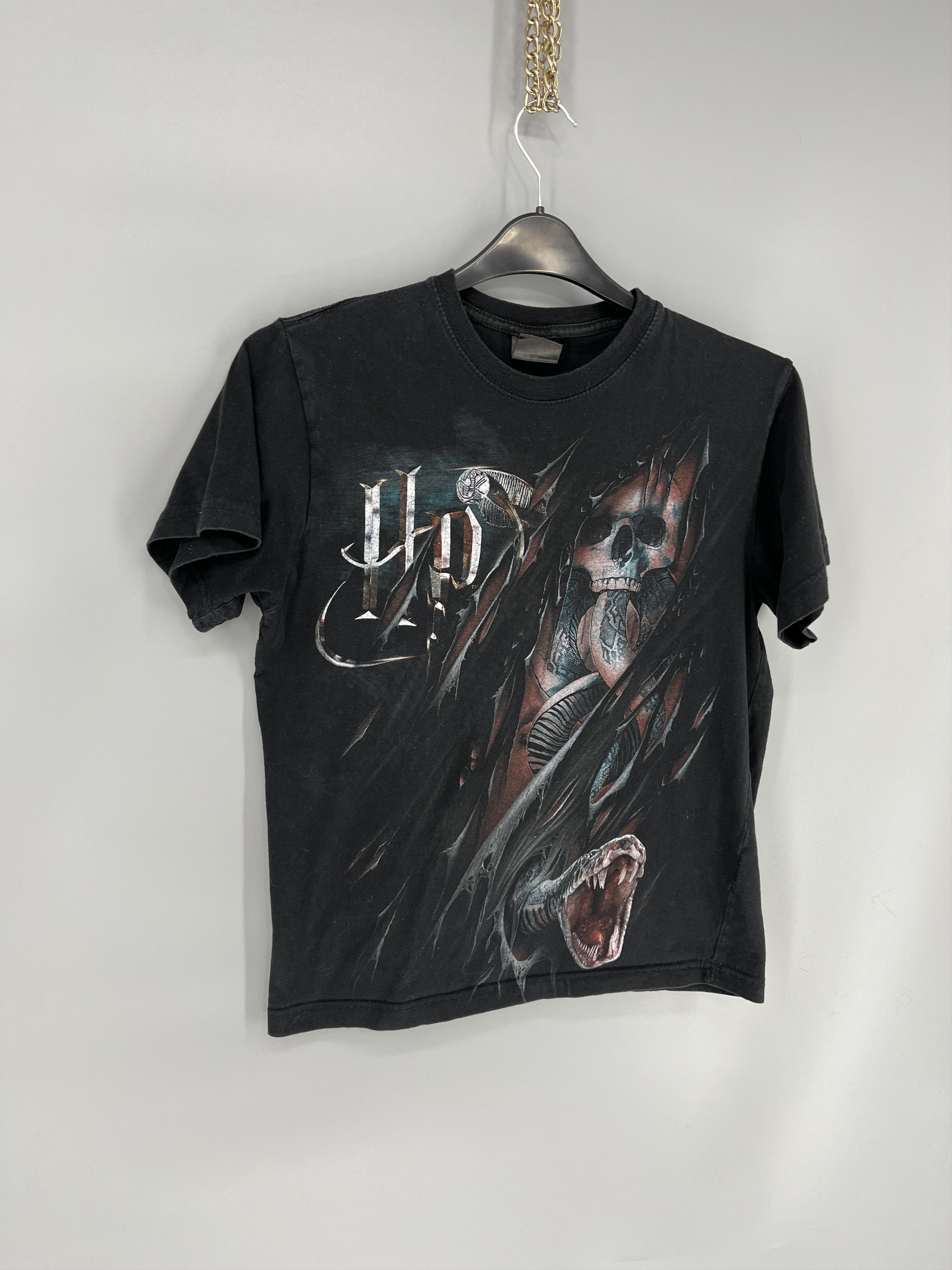 Band Tees Vintage Harry Potter Skulls T-shirt Rock Metal Size S black Size US S / EU 44-46 / 1 - 2 Thumbnail