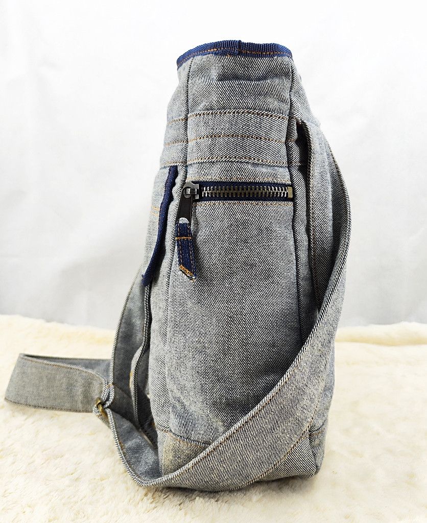 GSUS Sindustries GSUS denim big zipper sling bag Size ONE SIZE - 4 Thumbnail