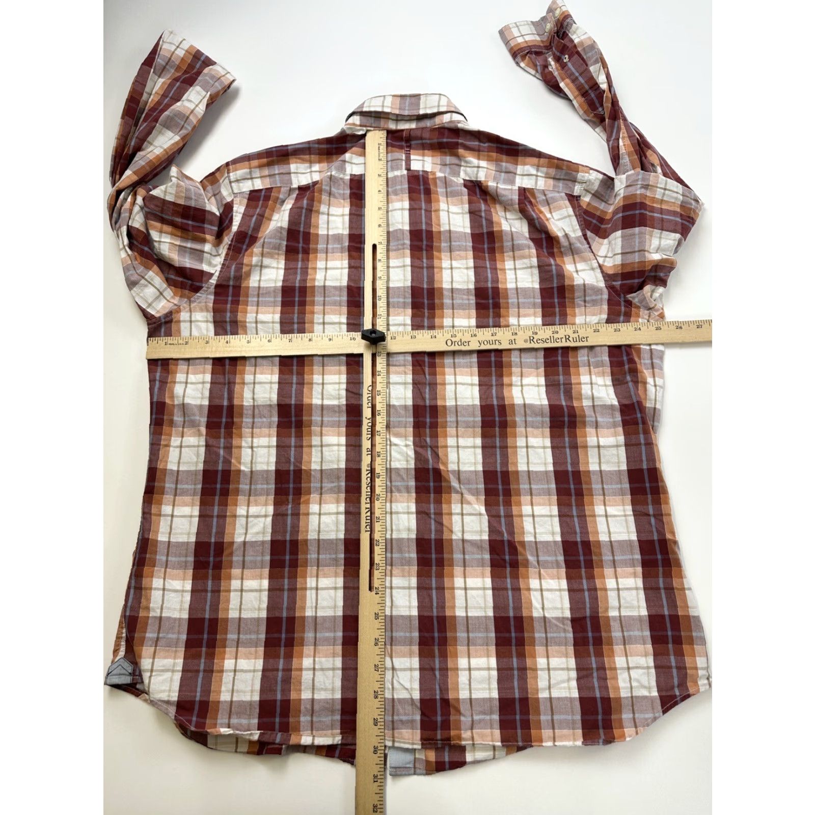 Banana Republic Banana Republic Shirt Men's XL Plaid Button Up Long Sleeve Size US XL / EU 56 / 4 - 3 Thumbnail