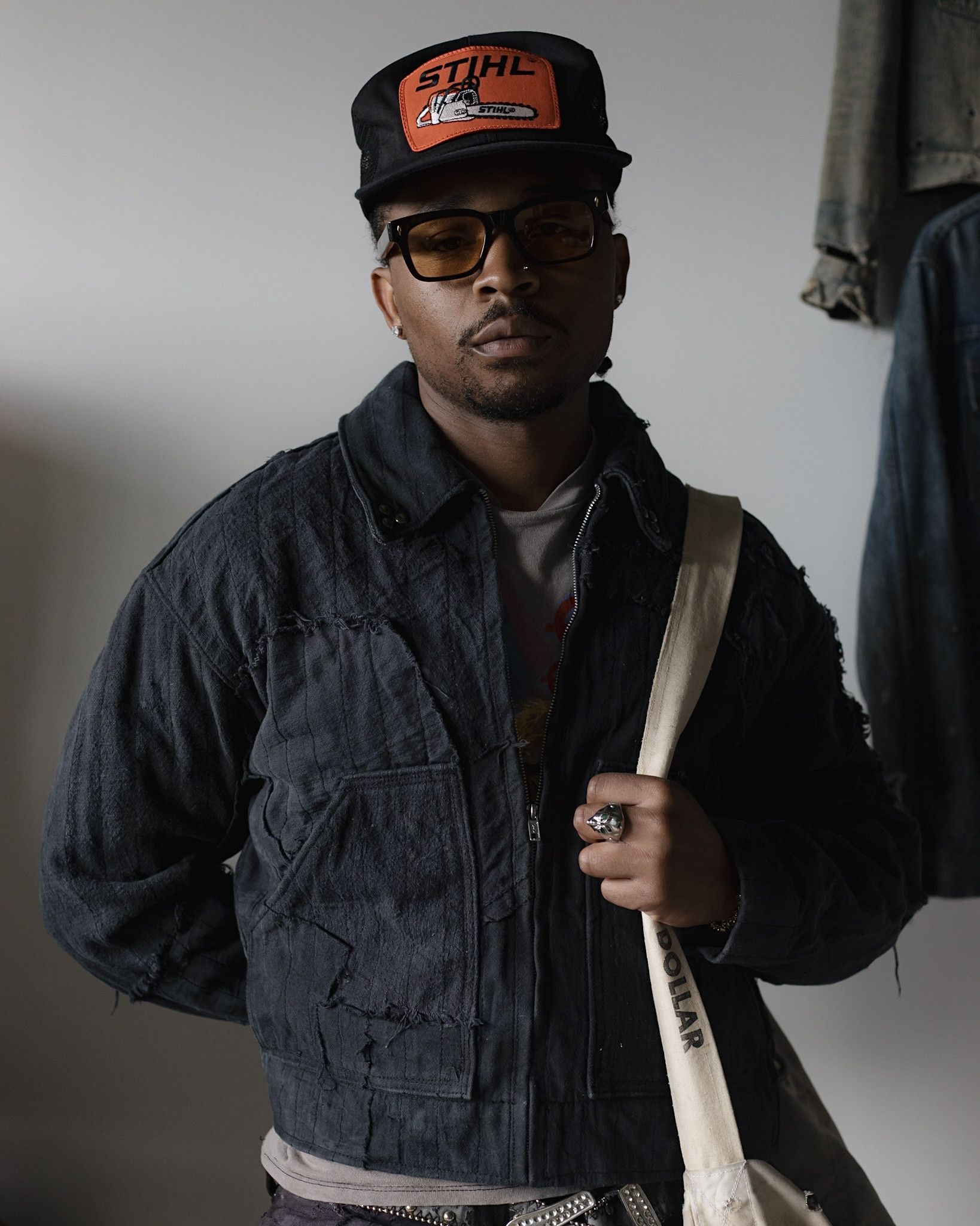 Other 1:1 Overdyed Black 'Crust' Workwear Jacket By David Turner Size US L / EU 52-54 / 3 - 2 Thumbnail