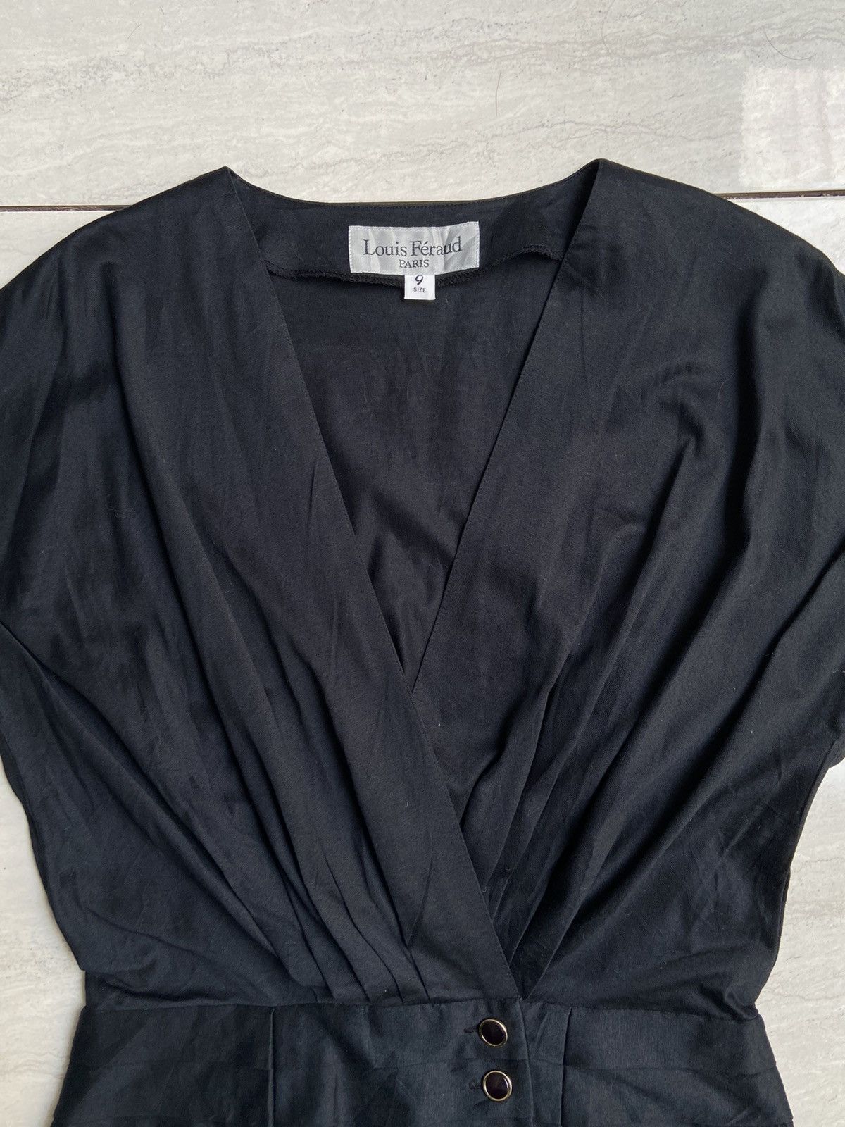 Louis Feraud LOUIS FERAUD Navy Blouse Size XS / US 0-2 / IT 36-38 - 7 Thumbnail