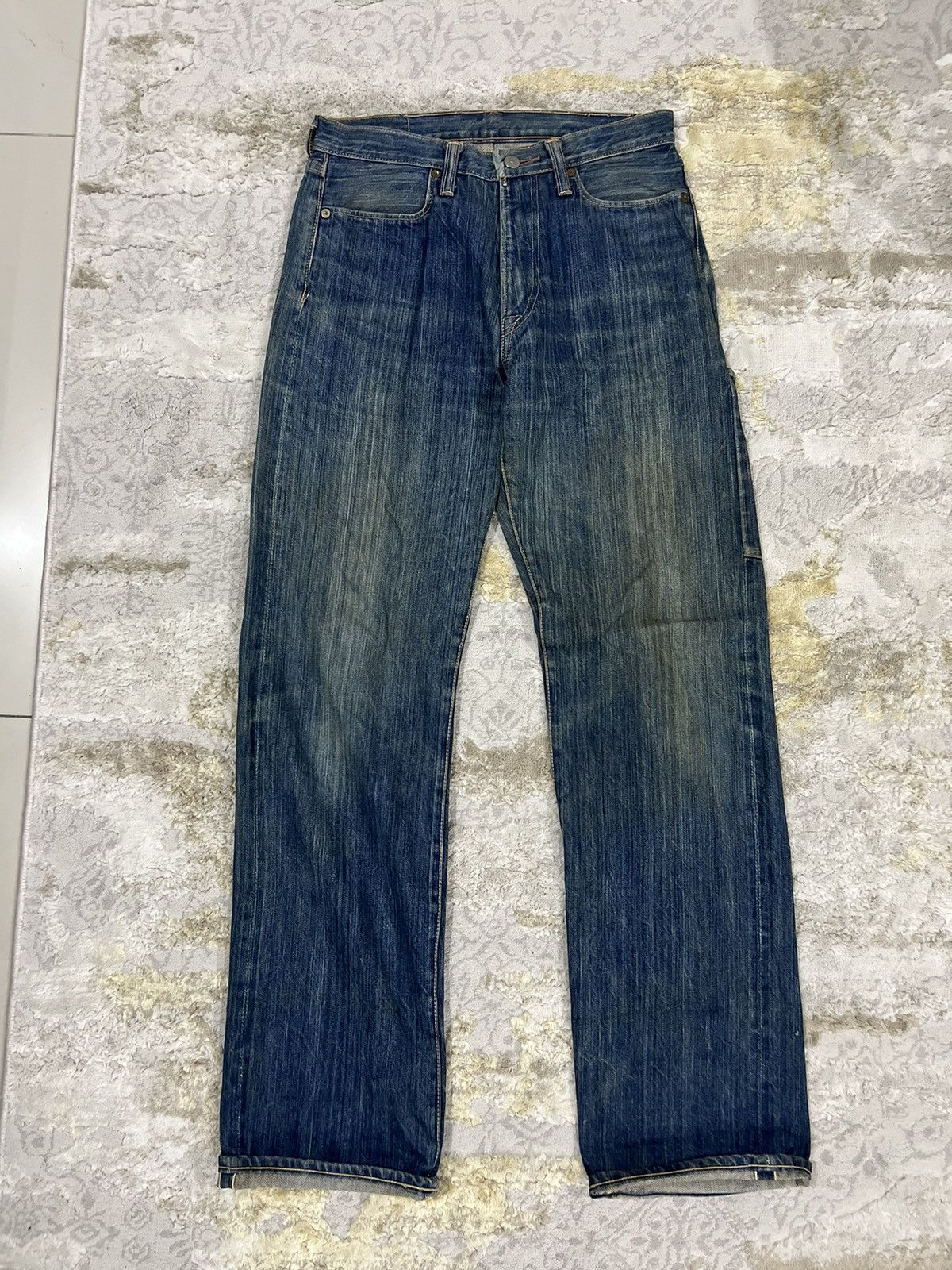 Kapital Archive Kapital Indigo Slubby Denim Selvaged Carpenter Jeans Size US 29 - 7 Thumbnail