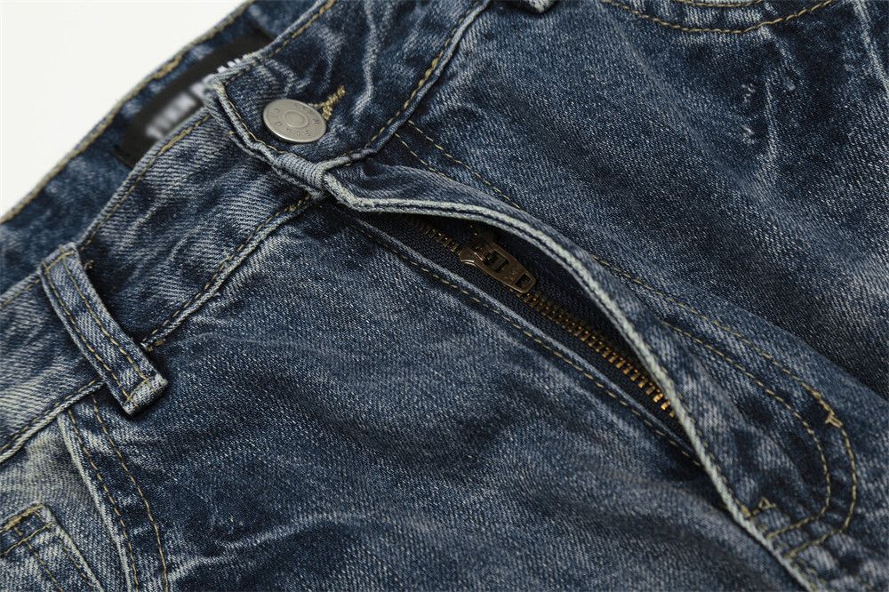 Japanese Brand × Jean Men's vintage washed distressed loose casual straight jeans Size US 32 / EU 48 - 4 Thumbnail