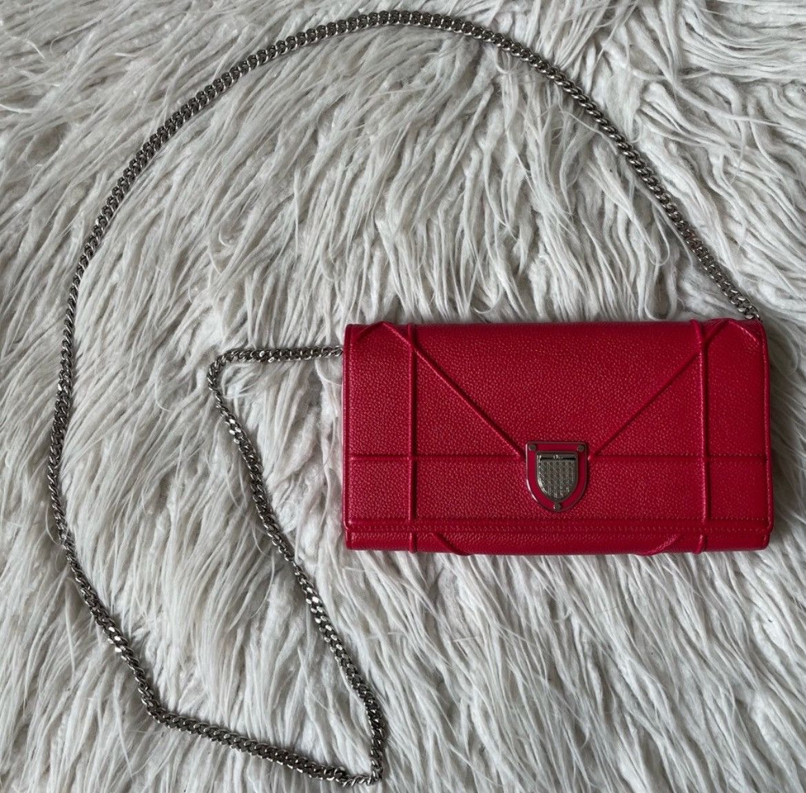 Christian Dior Diorama Croisiére Calfskin Wallet Crossbody